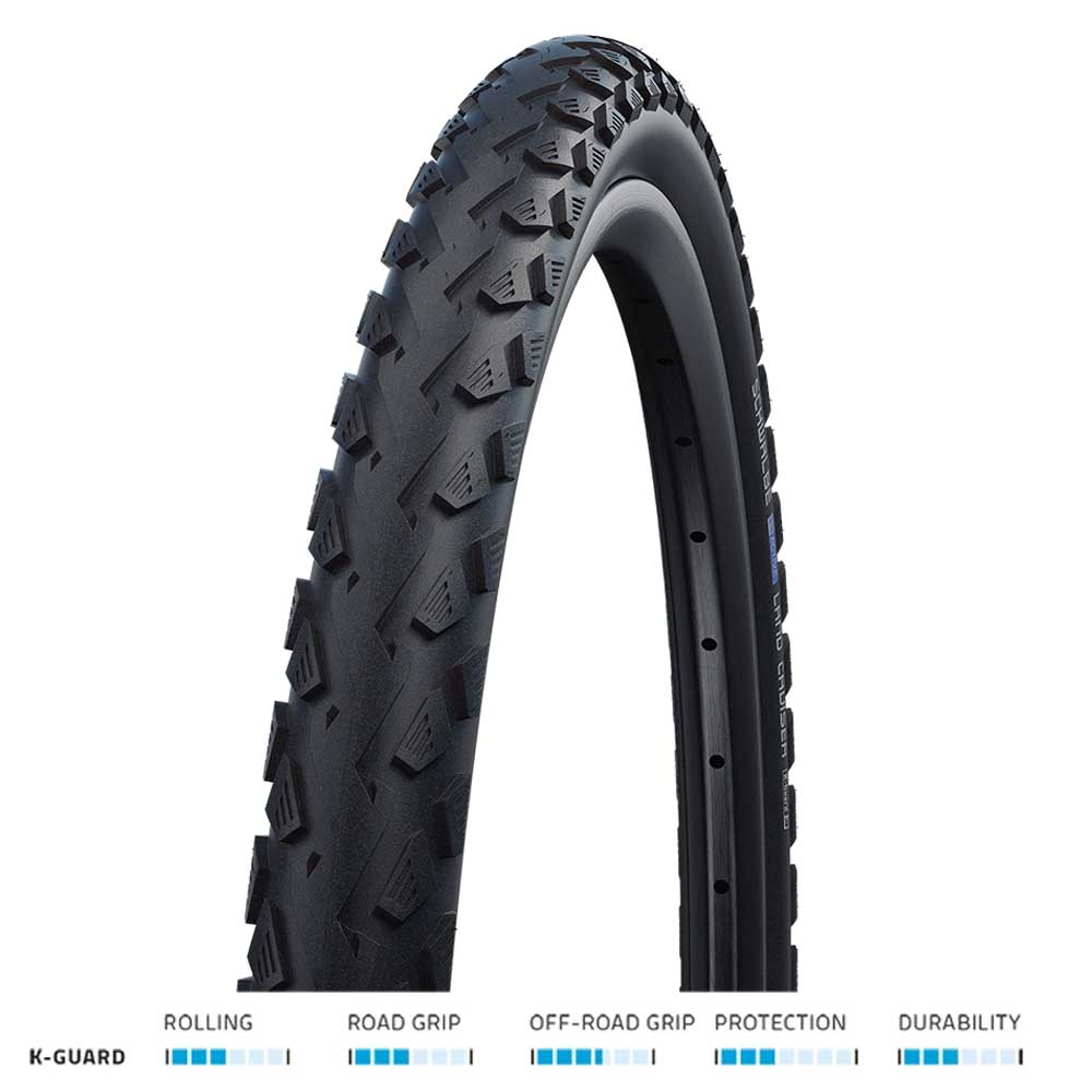 Photos - Bike Tyre Schwalbe Land Cruiser 42-622 Drahtreifen K-Guard 28x1.60 Fahrradreifen Mantel SCC201 