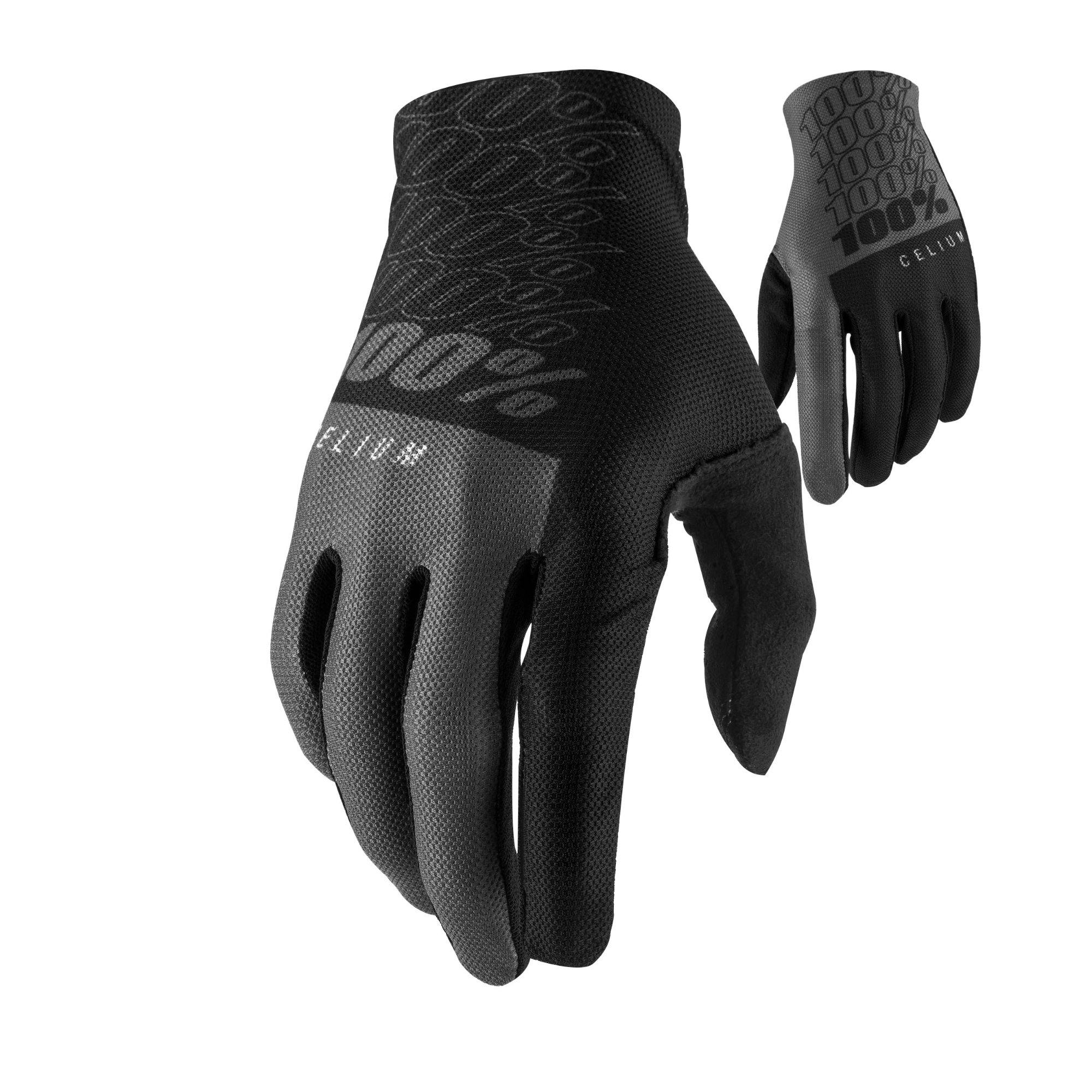 Photos - Cycling Gloves 100percent 100 Celium Glove Black / Grey S HP-10007-00000 