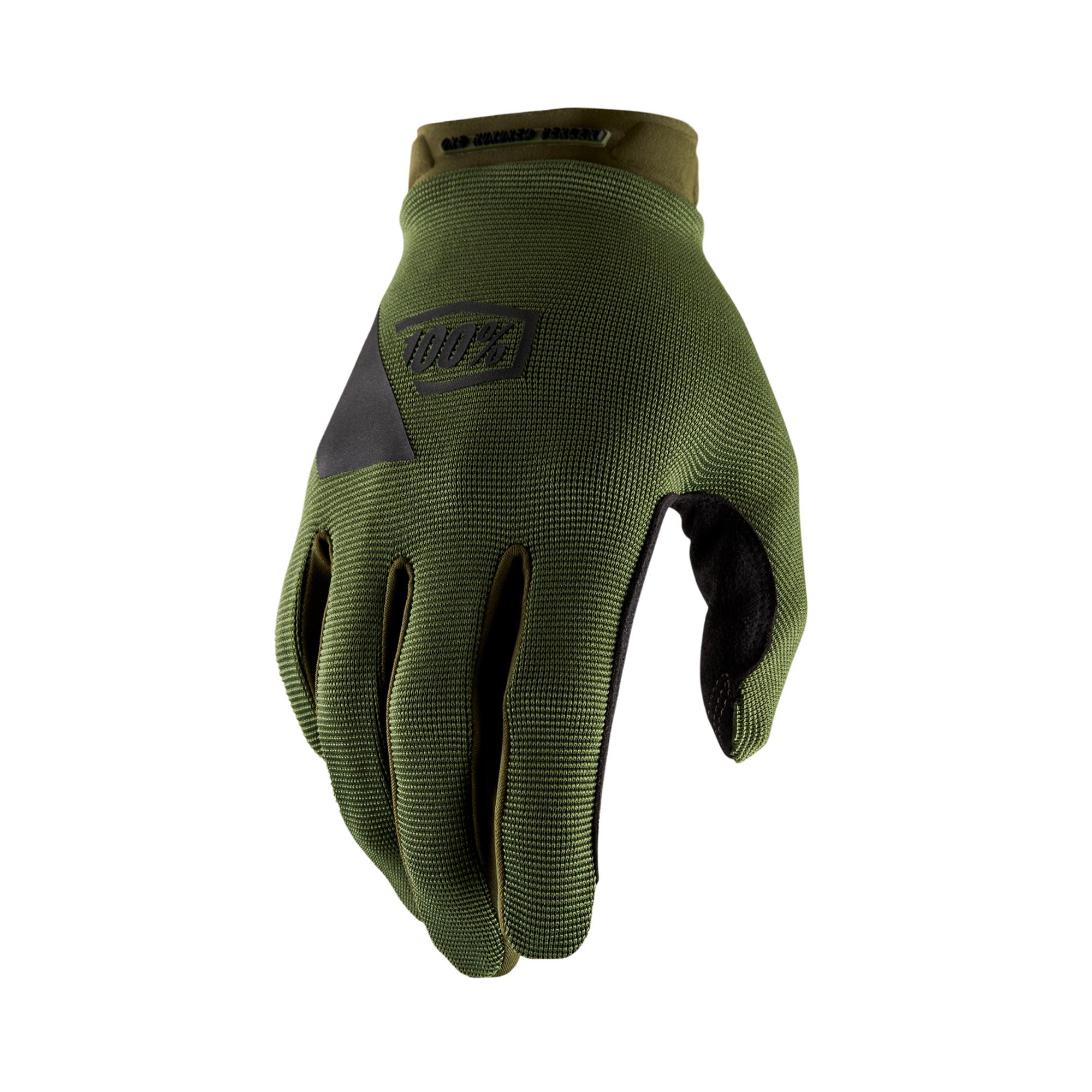 Photos - Cycling Gloves 100percent 100 Ridecamp Glove Army Green / Black XXL HP-10011-00004 