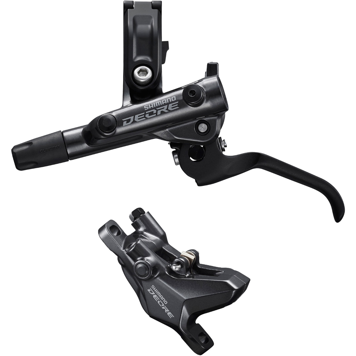 Shimano BR-M6100/BL-M6100 Deore bled brake lever/post mount 2 pot calliper, rear