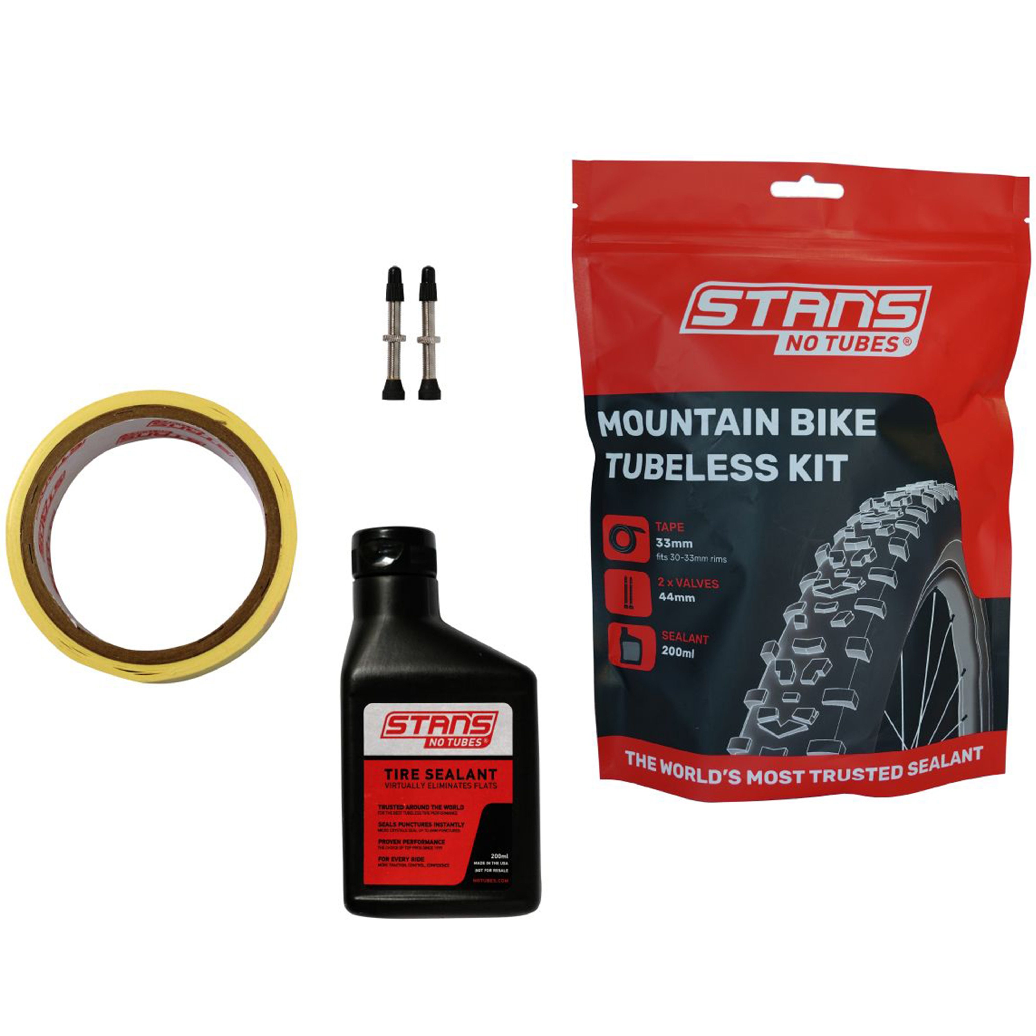 Photos - Accessories Stans NoTubes - TUBELESS KIT MTN 30 TAPE 44 VALVE NT-AS0194