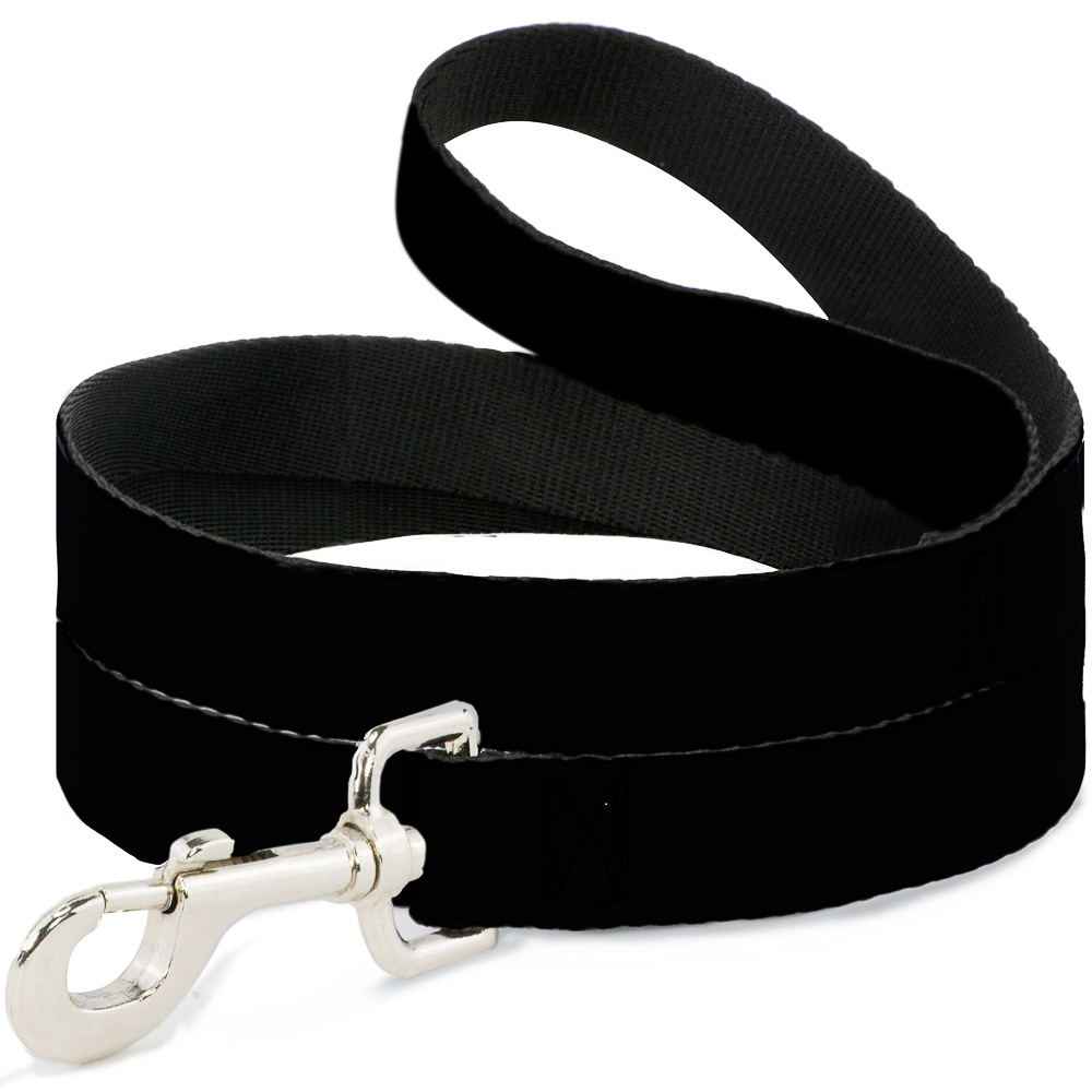 Black Narrow 0.5" Dog Leash