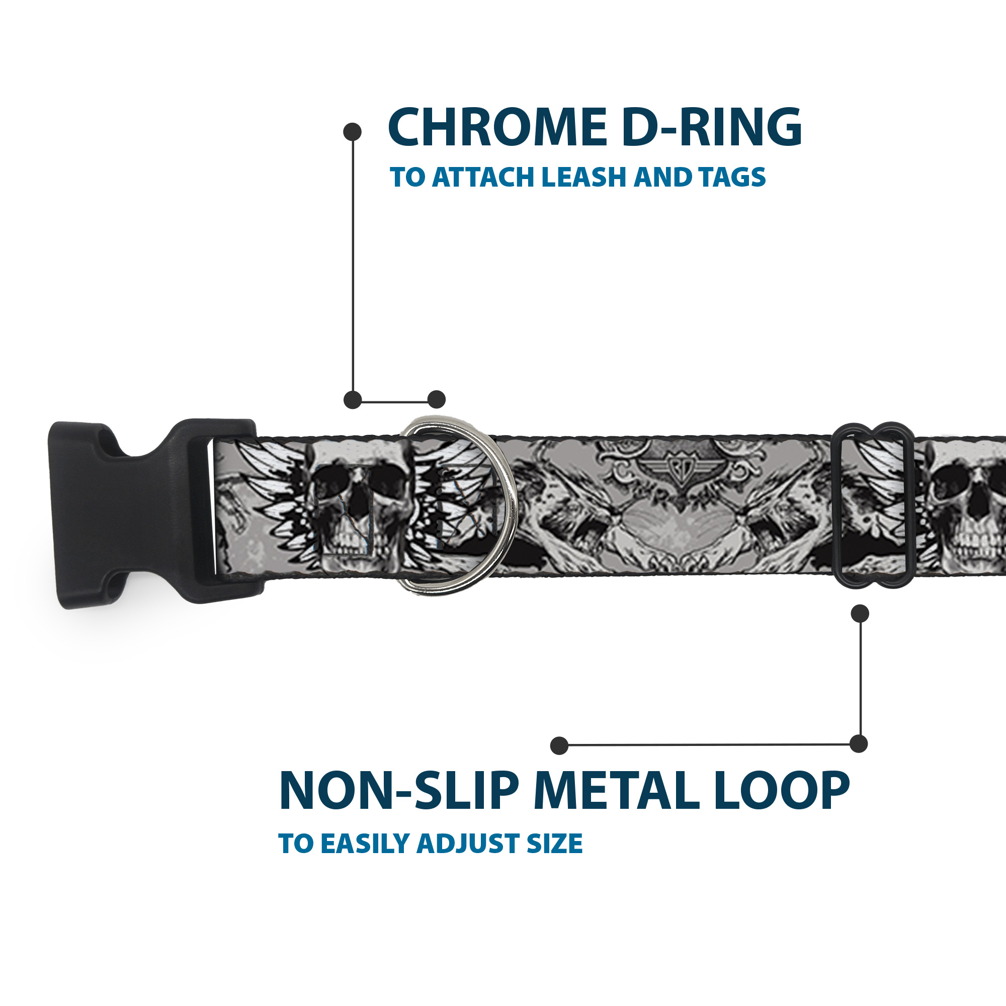 Plastic Clip Collar BD Werewolves Small 9.5-13"