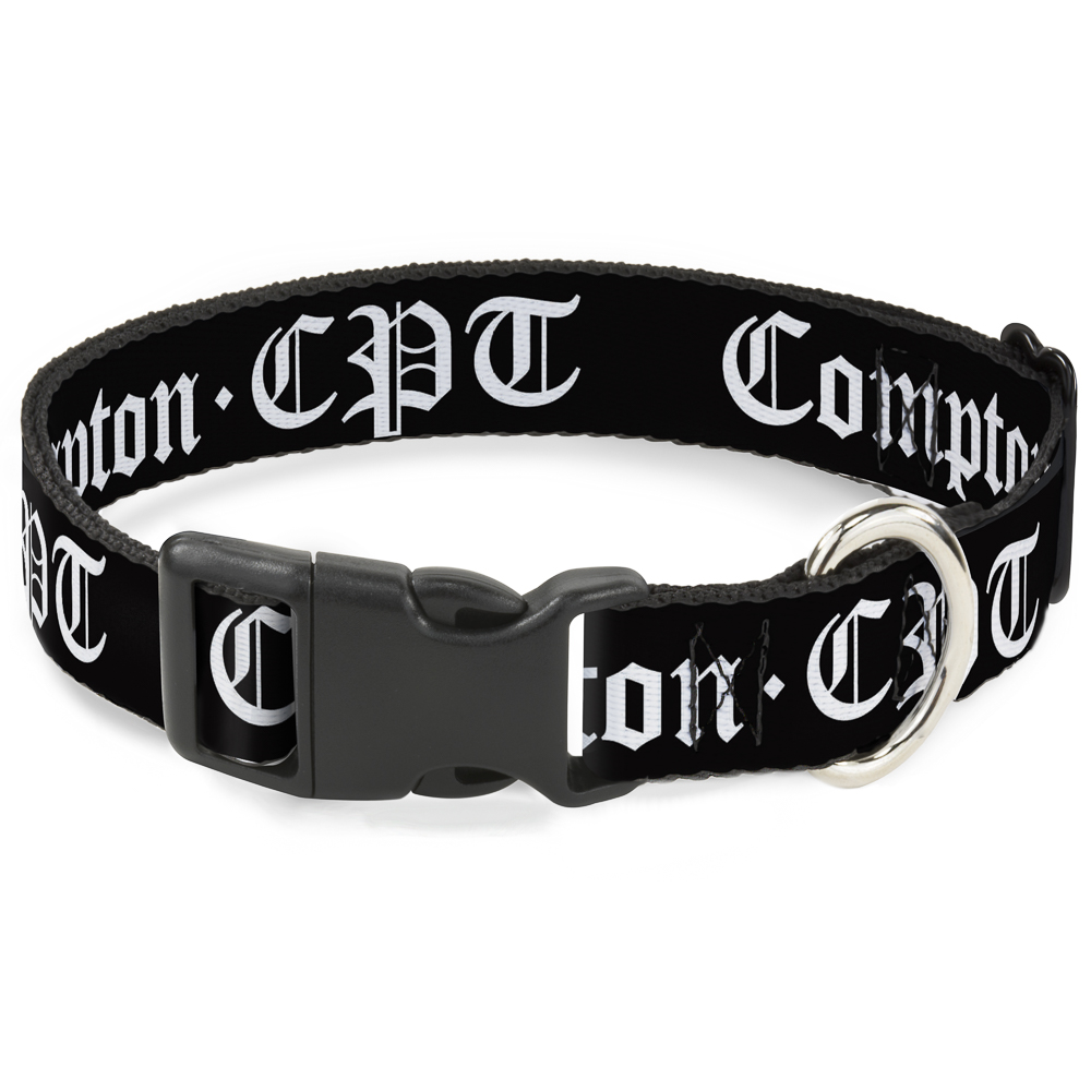 Plastic Clip Collar COMPTON-CPT Black/White Small 9.5-13"" (US IMPORT)