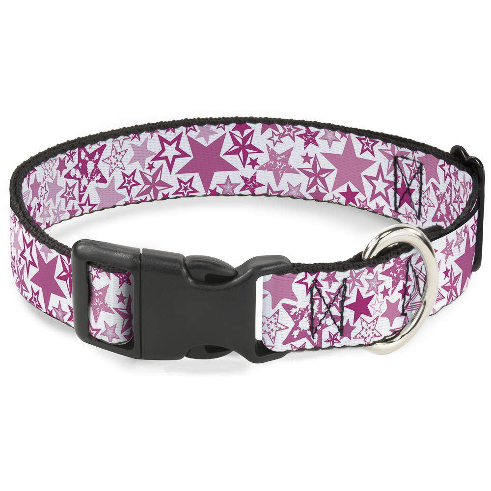 Plastic Clip Collar Stargazer White/Pink Small 9.5-13"" (US IMPORT)