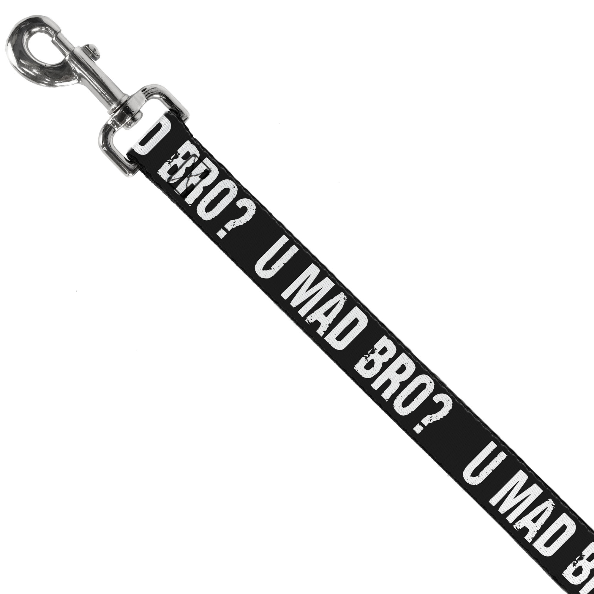 Dog Leash U MAD BRO? Black/White