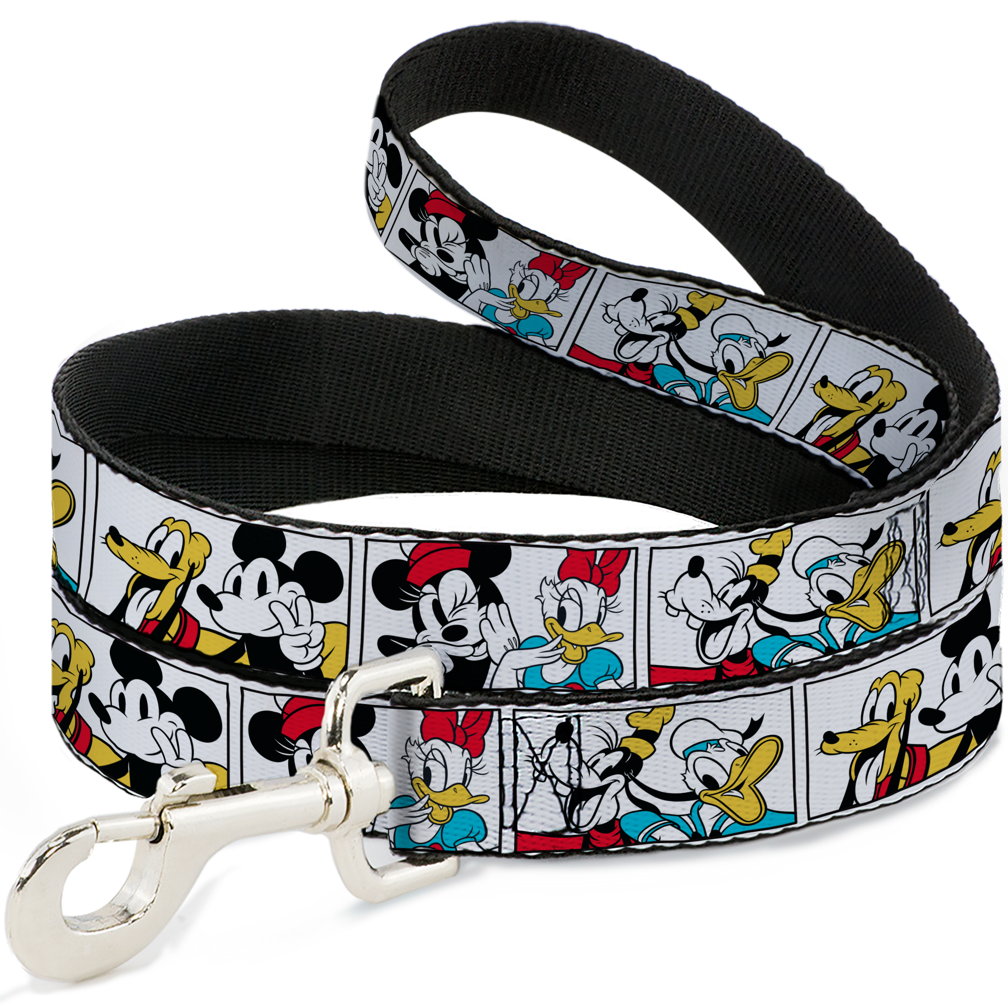 Dog Leash Sensational Six Buddy Pose Blocks White/Multi Color