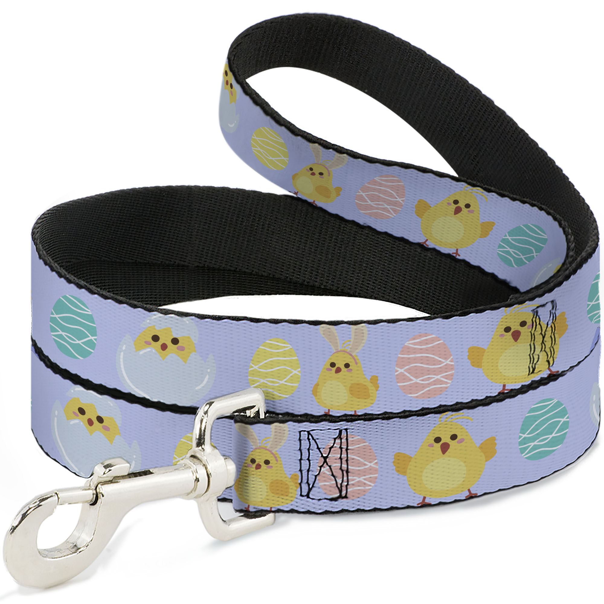 Dog Leash Easter Chicks and Eggs Lavender