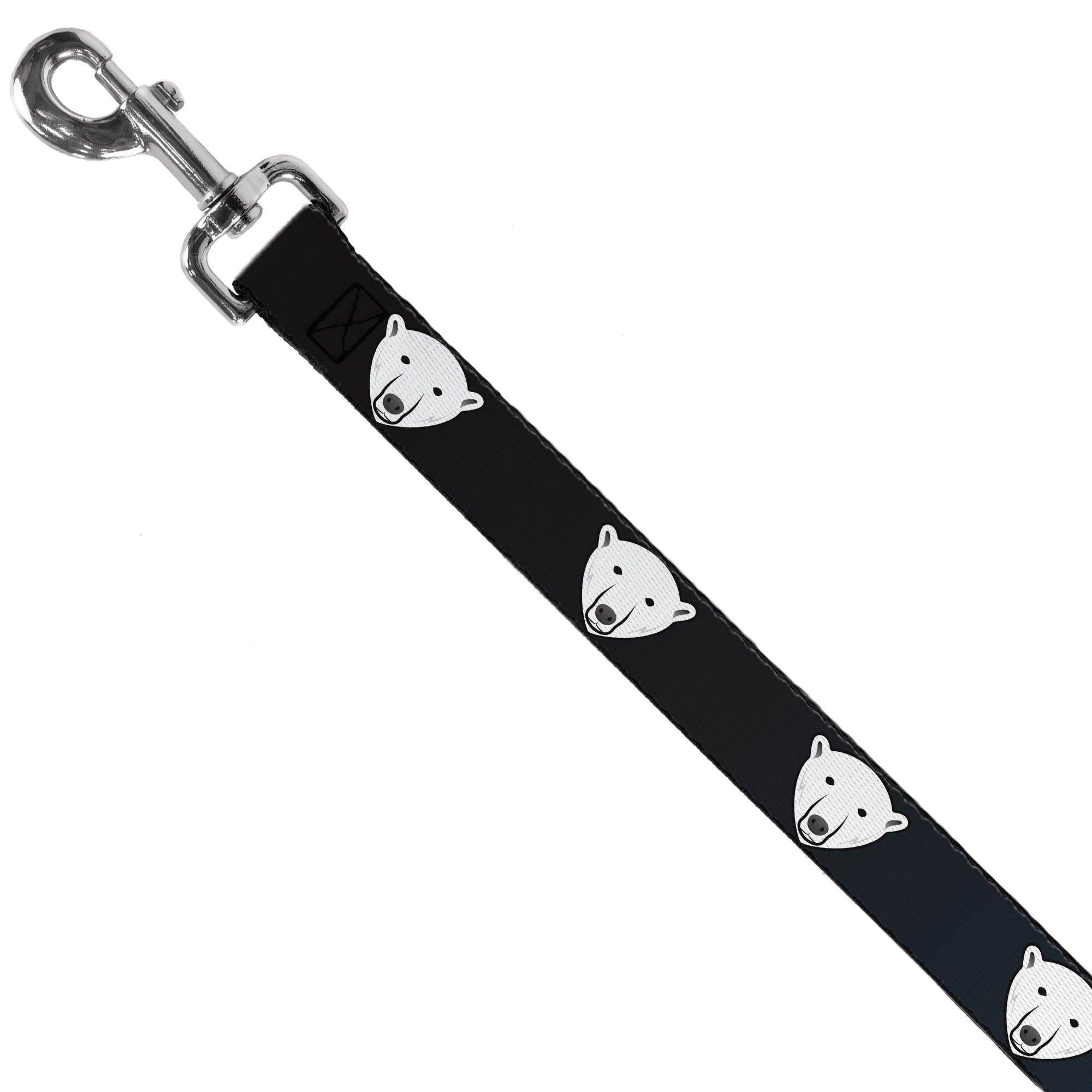 Dog Leash Polar Bear Repeat Black/Blue Fade