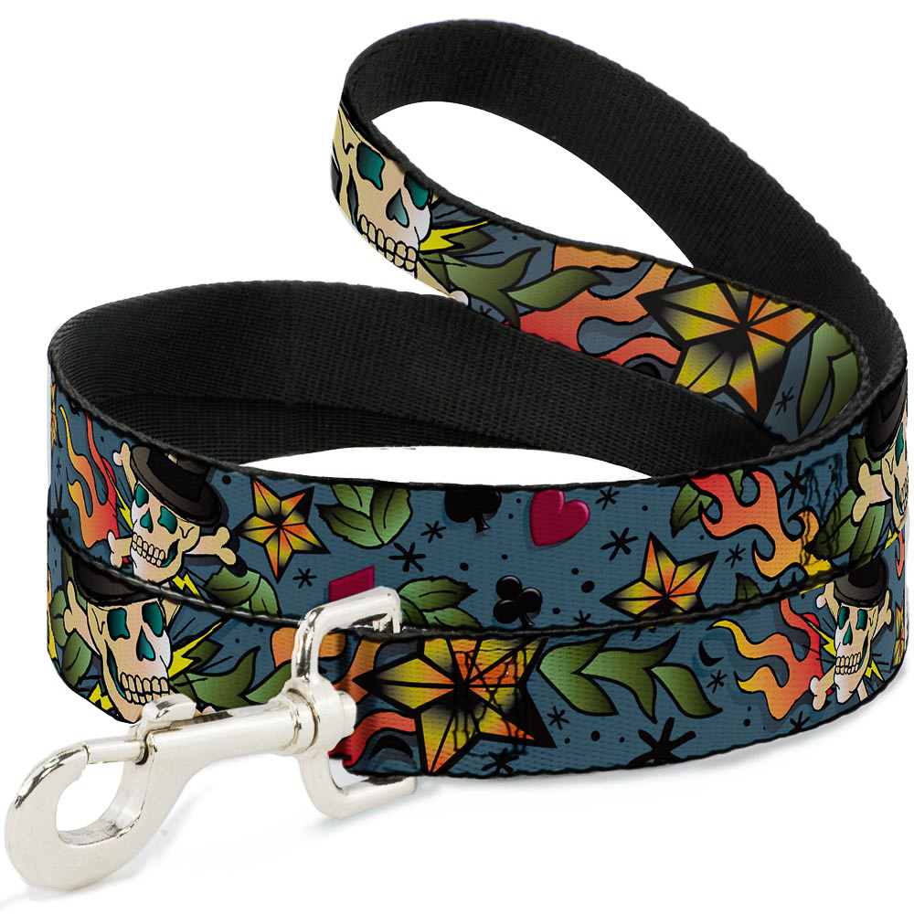 Dog Leash Death or Glory CLOSE-UP Gray