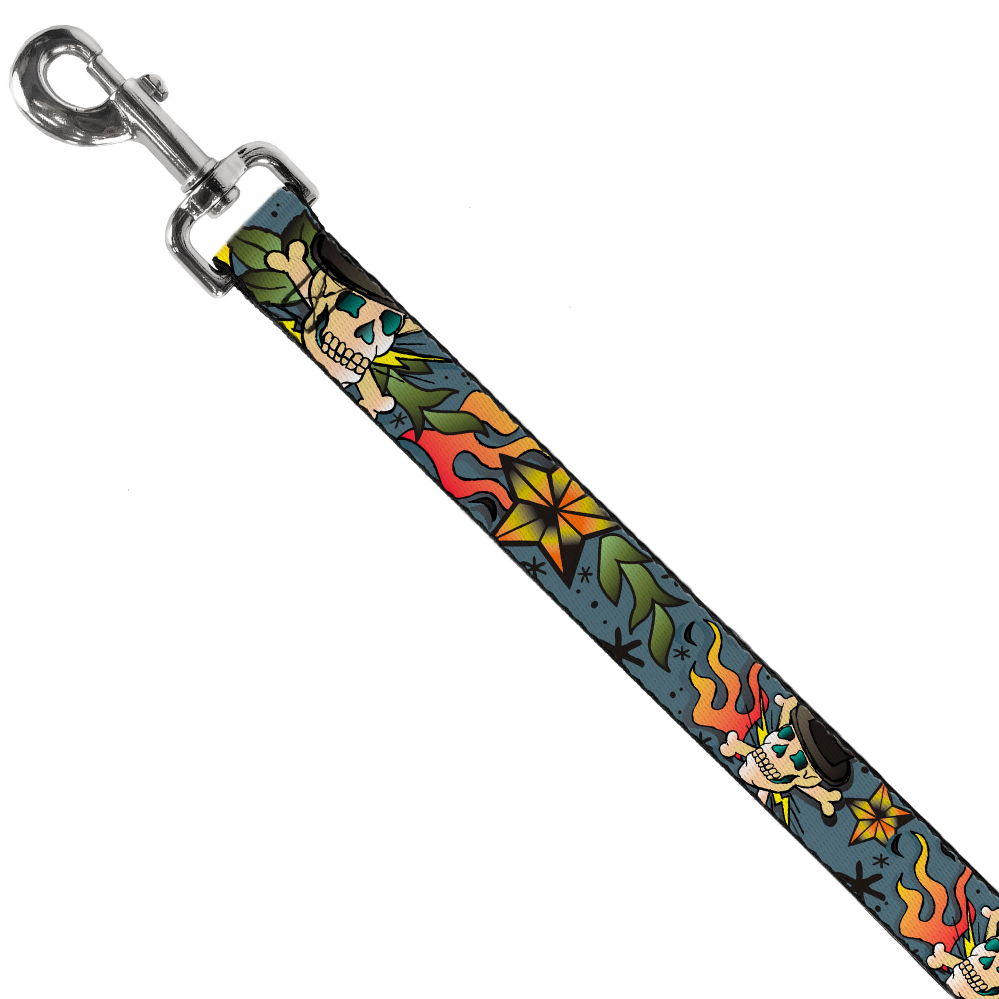 Dog Leash Death or Glory CLOSE-UP Gray