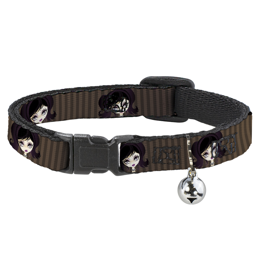 Cat Collar Breakaway with Bell Cutesy Girl NARROW Fits 8.5-12"" (US IMPORT)