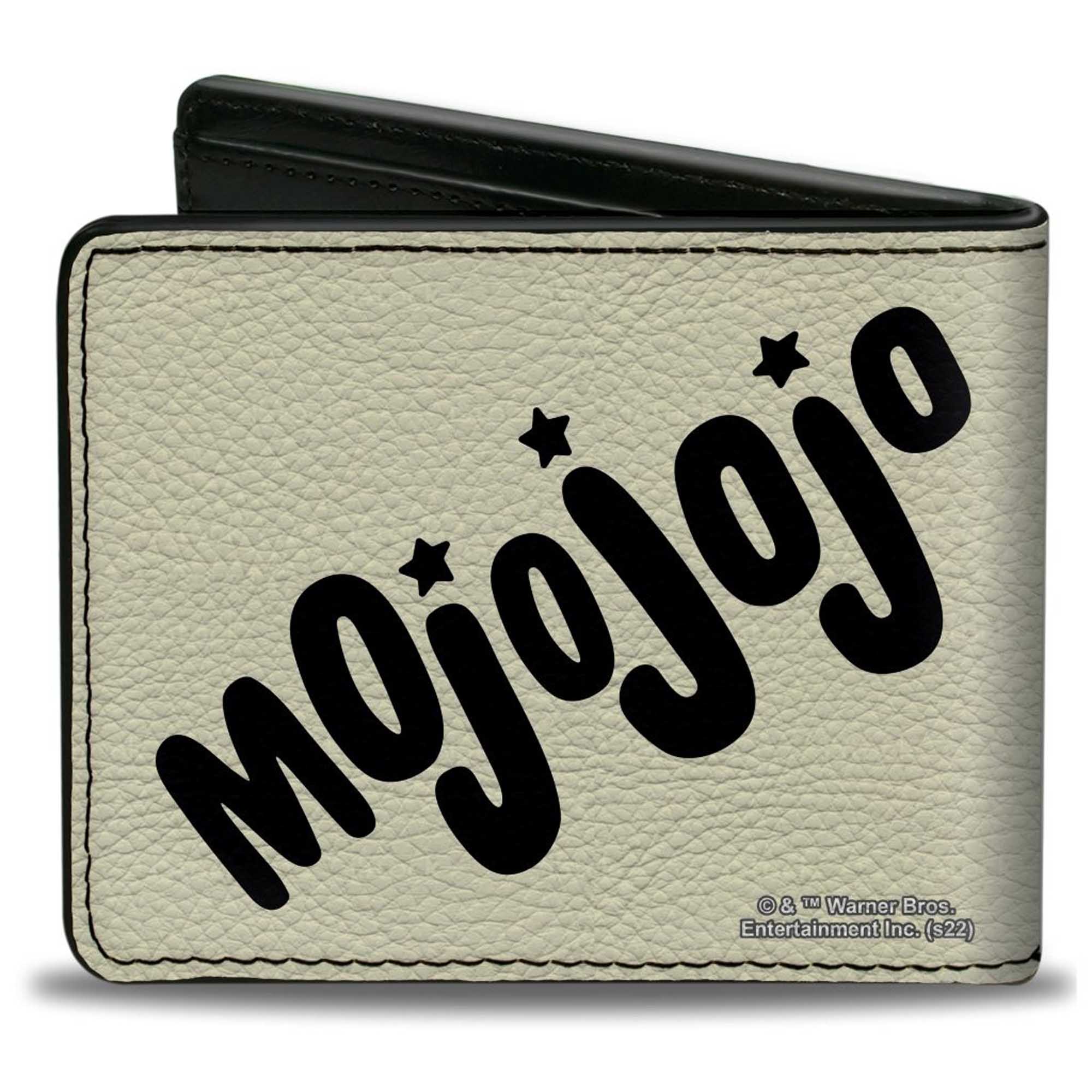 BI-FOLD WALLET THE Powerpuff Girls Mojo Jojo Pose and Text Ivory/Blues ...