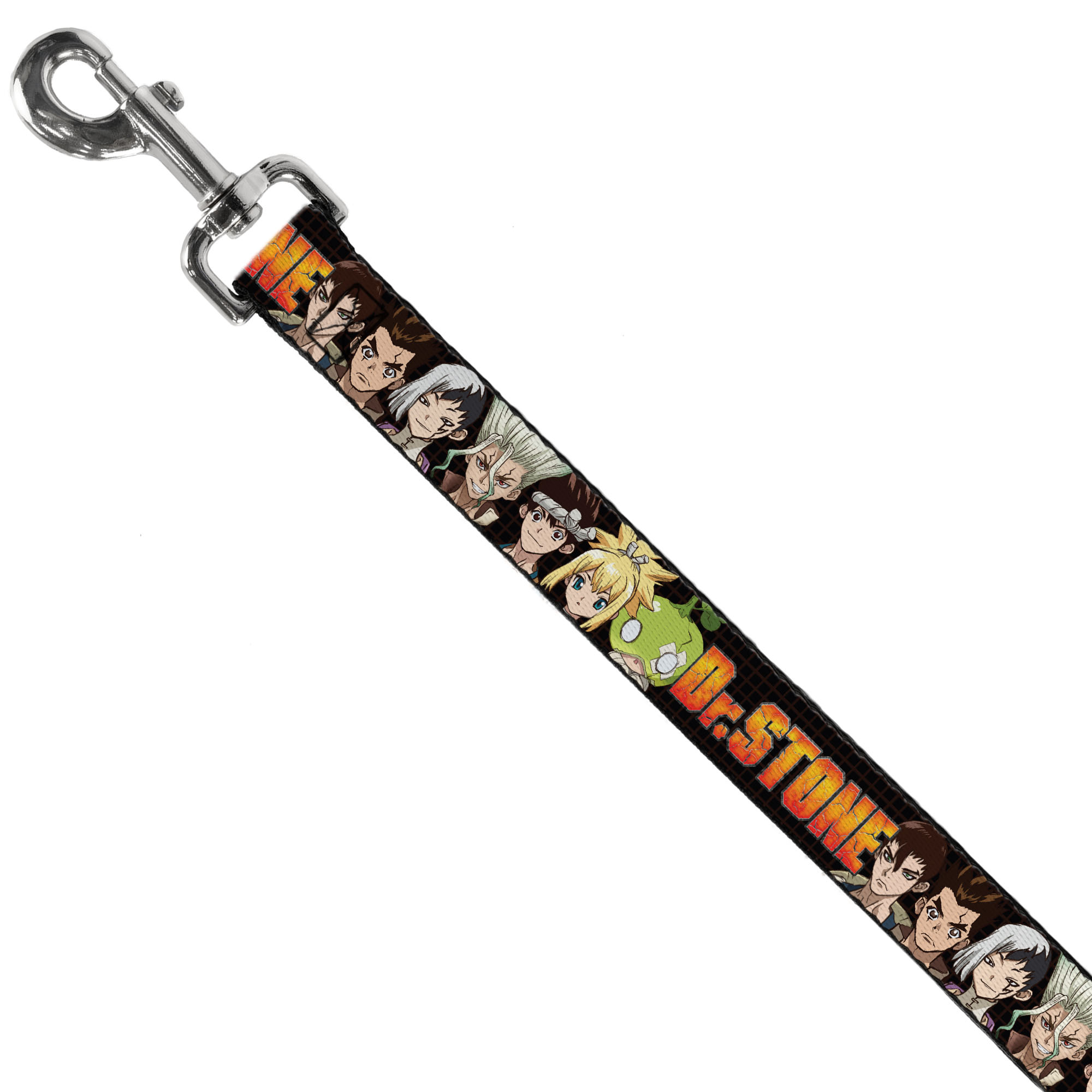 Dog Leash DR. STONE Title Logo and Character Group Black