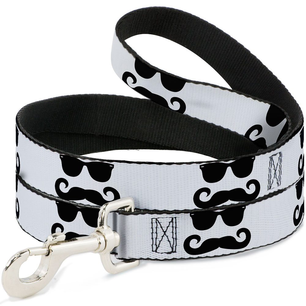Dog Leash Sunglasses & Mustache White/Black (US IMPORT)