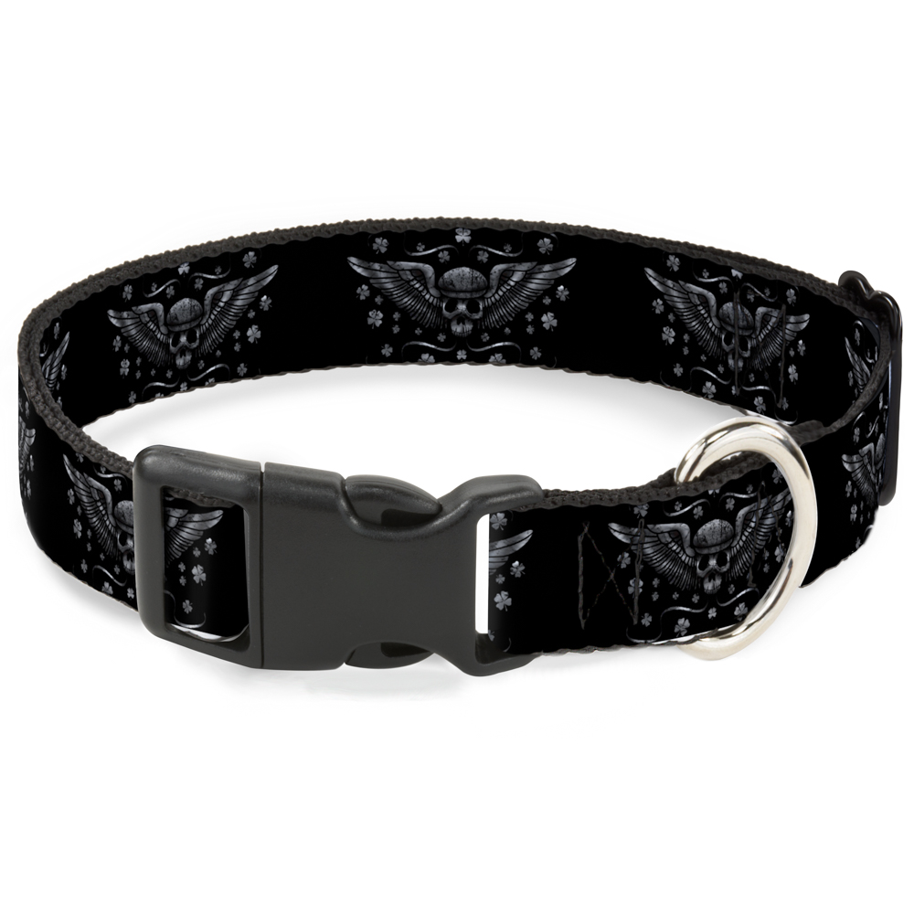 Plastic Clip Collar I ""Heart House Music"" WIDE-Small 13-17"" (US IMPORT)
