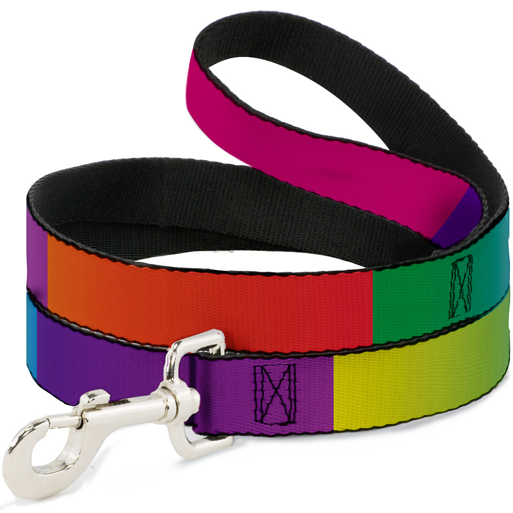 Multi Color Block Dog Leash 6ft