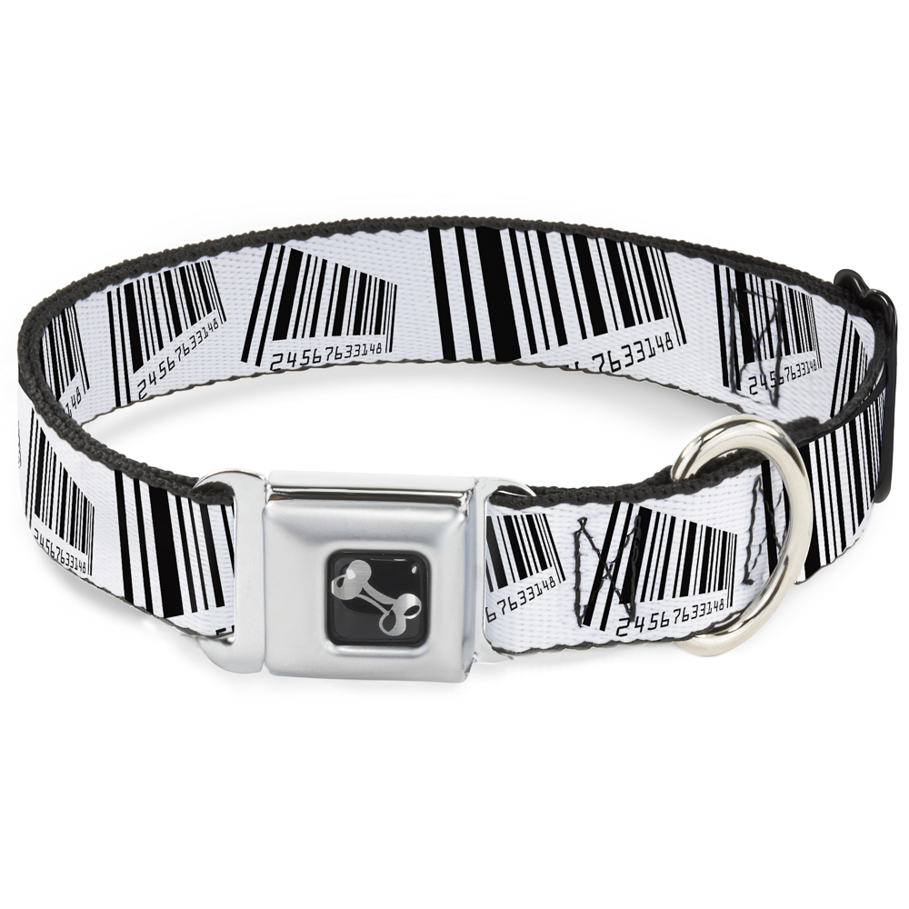 Dog Collar Bone Barcode Large 15-24"" (US IMPORT)