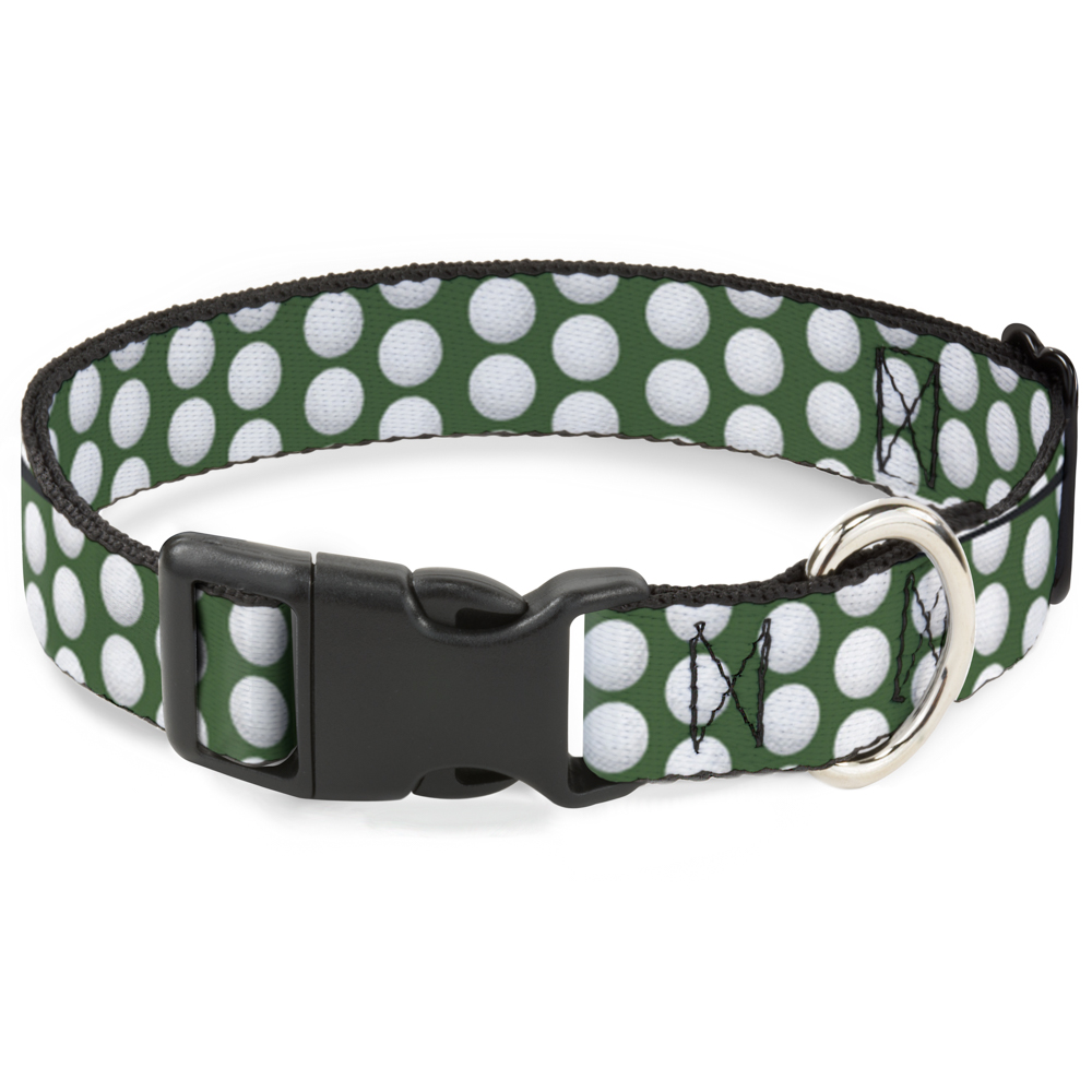 Plastic Clip Collar Golf Balls Green/White WIDE-Large 20-31"" (US IMPORT)