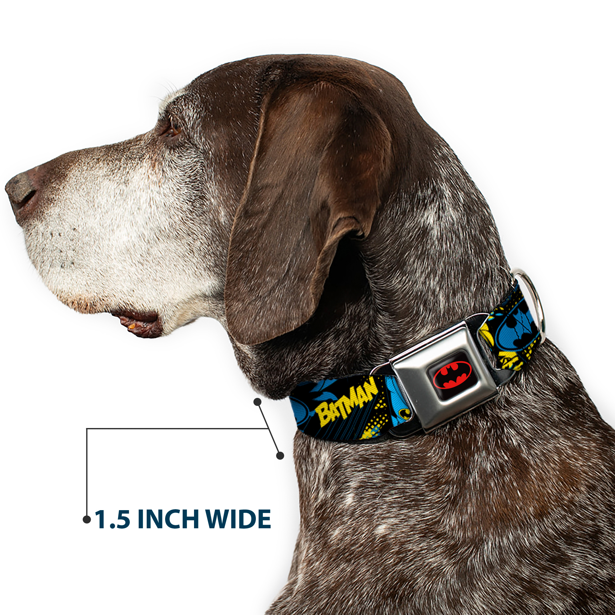 Dog Collar BMC-Batman Black/Yellow BATMAN Poses and Logo Collage Bla (US IMPORT) - Produktbild 6