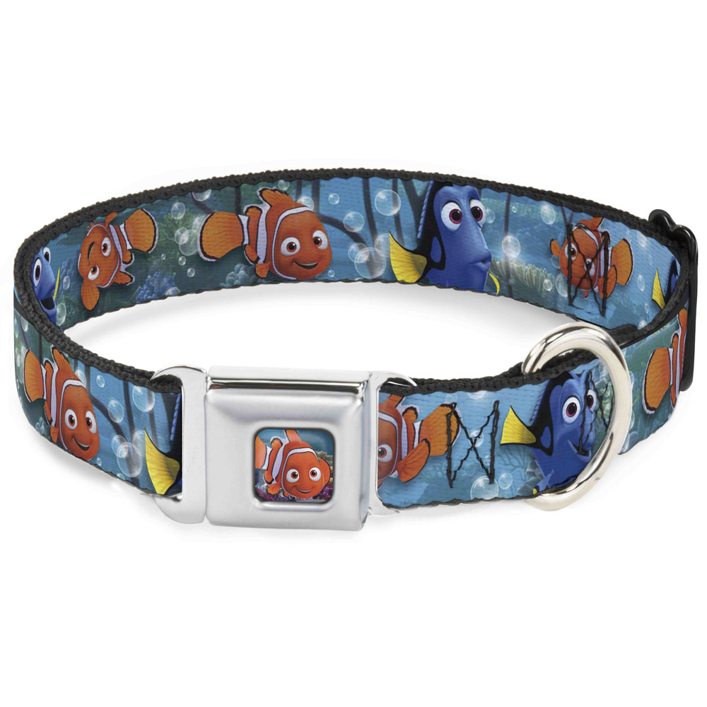 Dog Collar DYHD-Nemo Smiling Full Color Nemo & Dory Poses Medium 11-16. ...