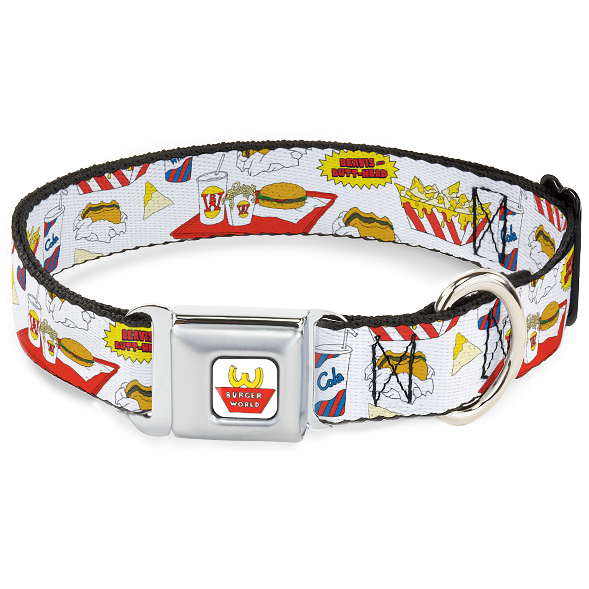 Dog Collar BBHB-Beavis and Butt-Head BURGER WORLD Logo Full Color White ...