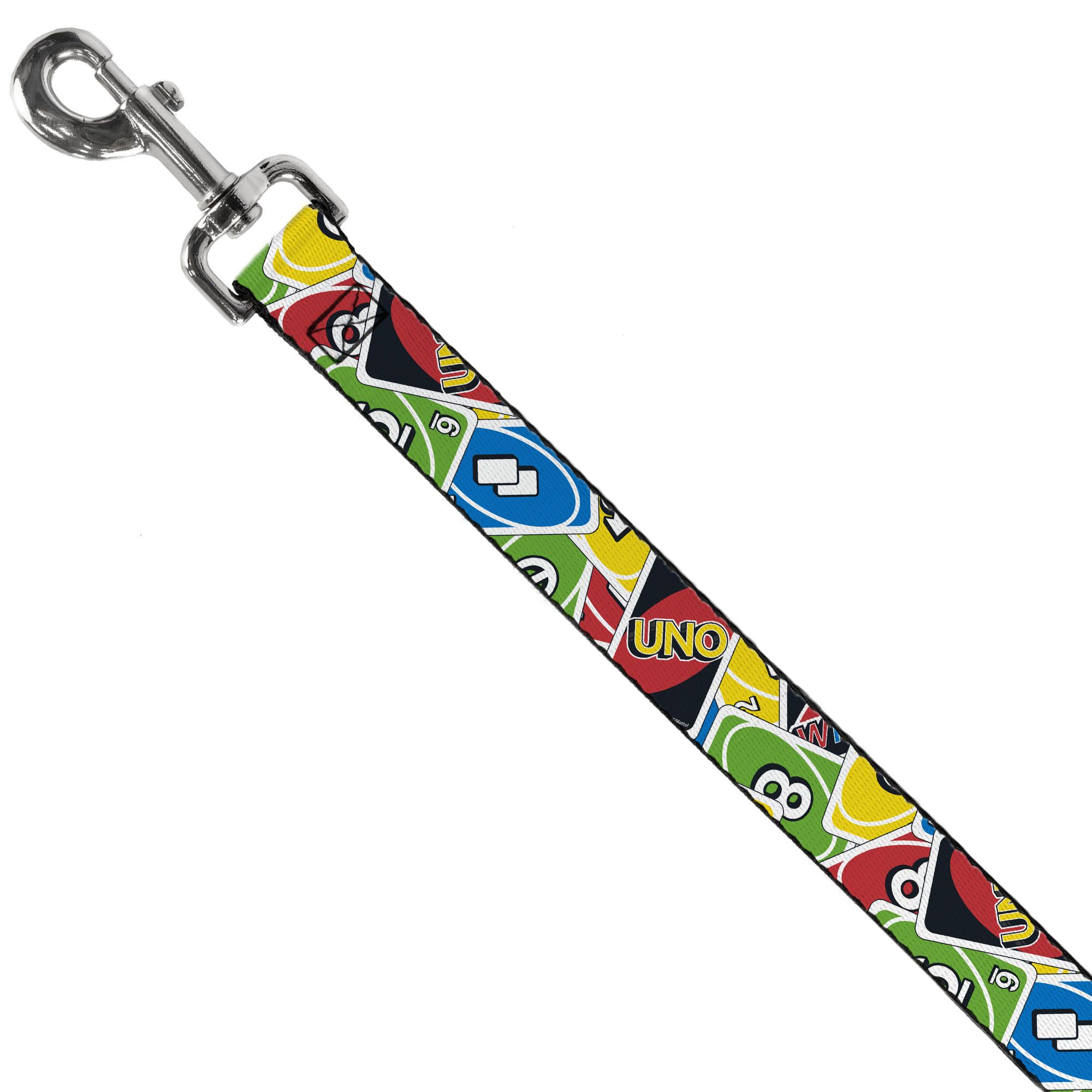 Dog Leash 6-FEET UNO Cards Stacked Collage Multi Color WIDE 1.5 ...