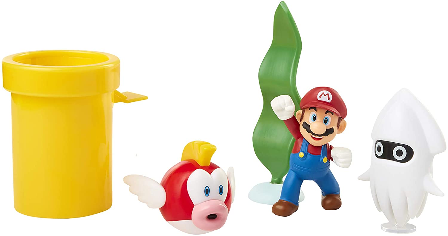 Photos - Action Figures / Transformers Jakks Super Mario - 6 cm Underwater Diorama Set  400164 (400164)