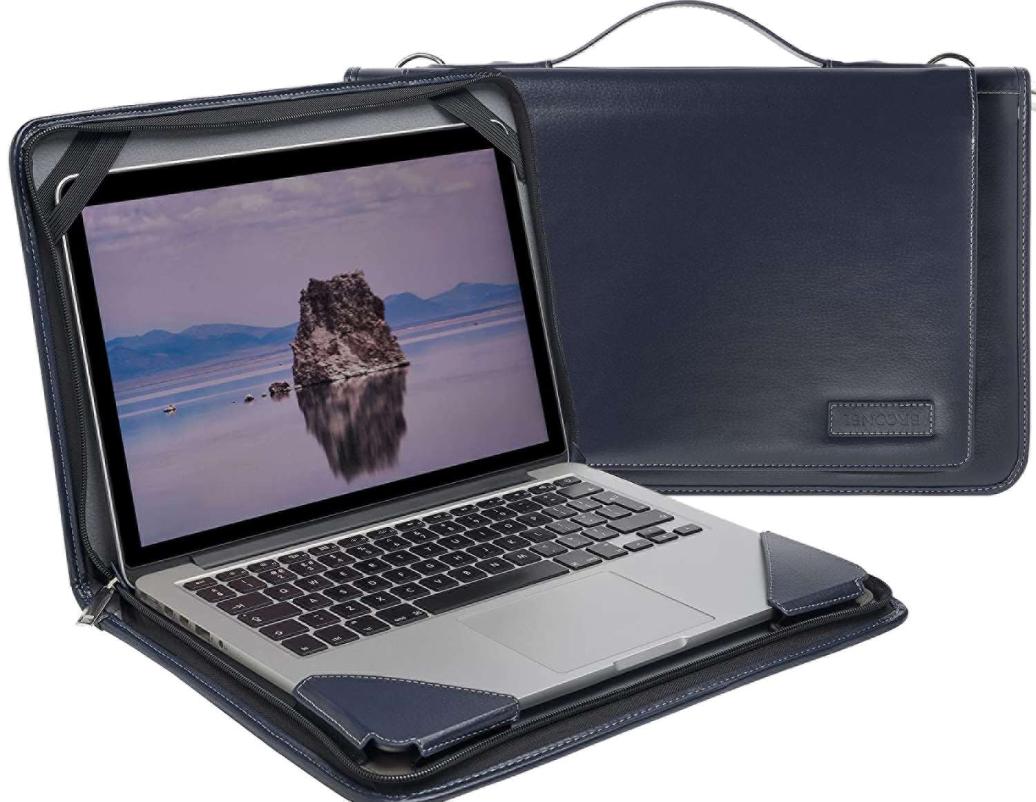 Синий кожаный чехол Broonel для Acer Spin 7