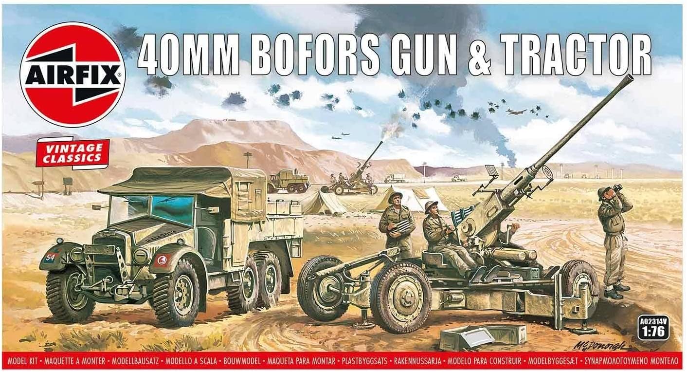 Photos - Model Building Kit AIRFIX Bofors 40mm Gun & Tractor Model A02314V 