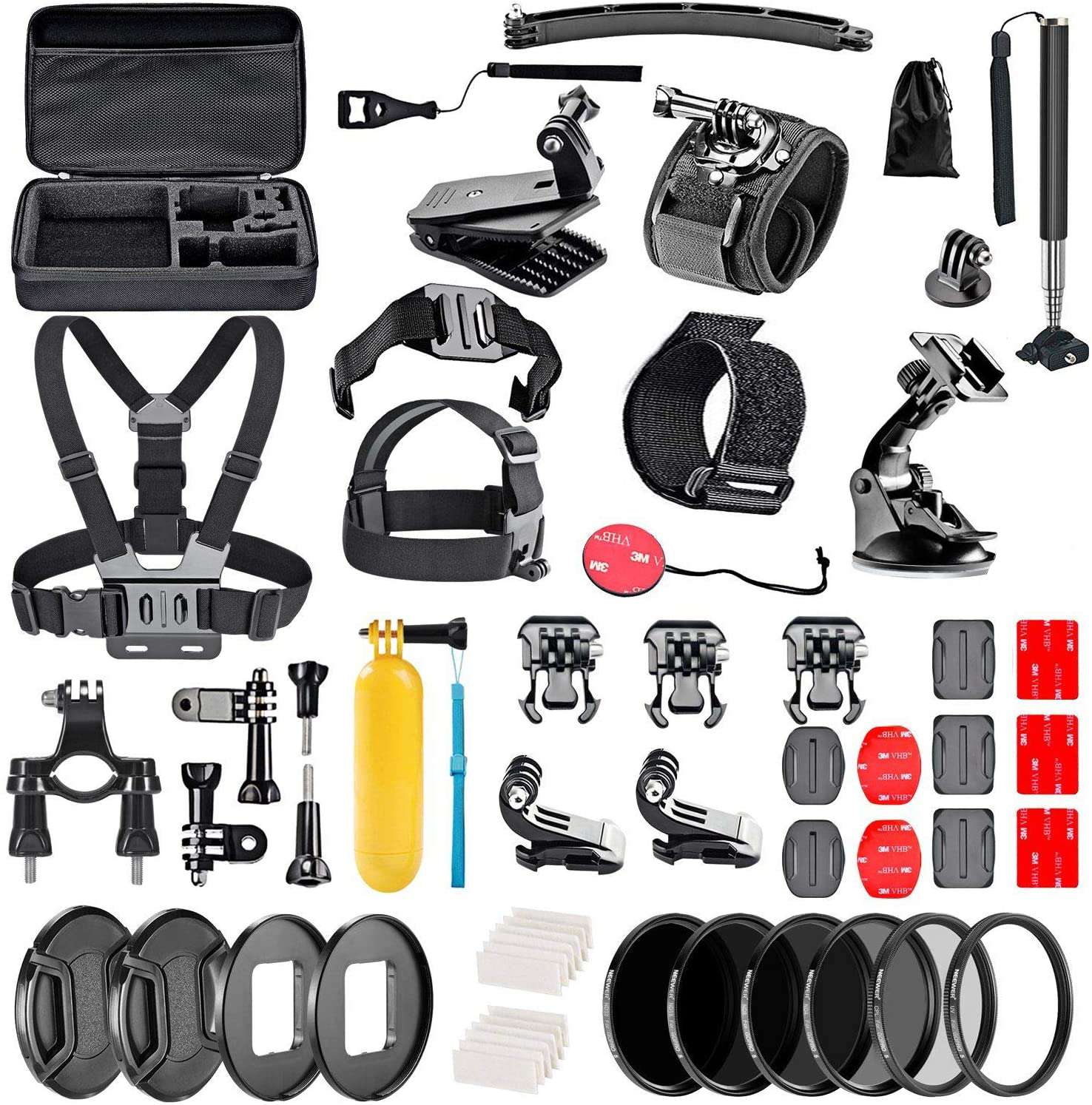 Navitech 60-in-1 Accessory Kit For Campark 4K Ultra HD