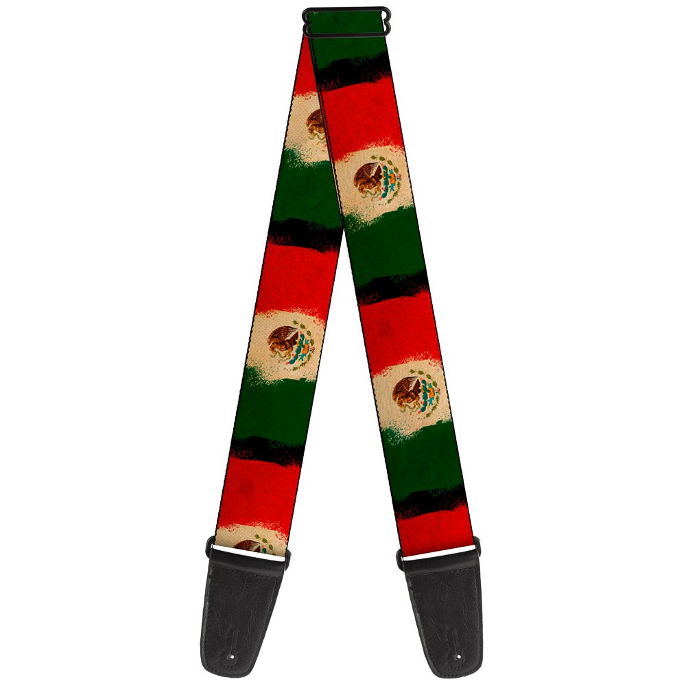 Guitar Strap – Mexico Flag Distressed Painting ACC NEW