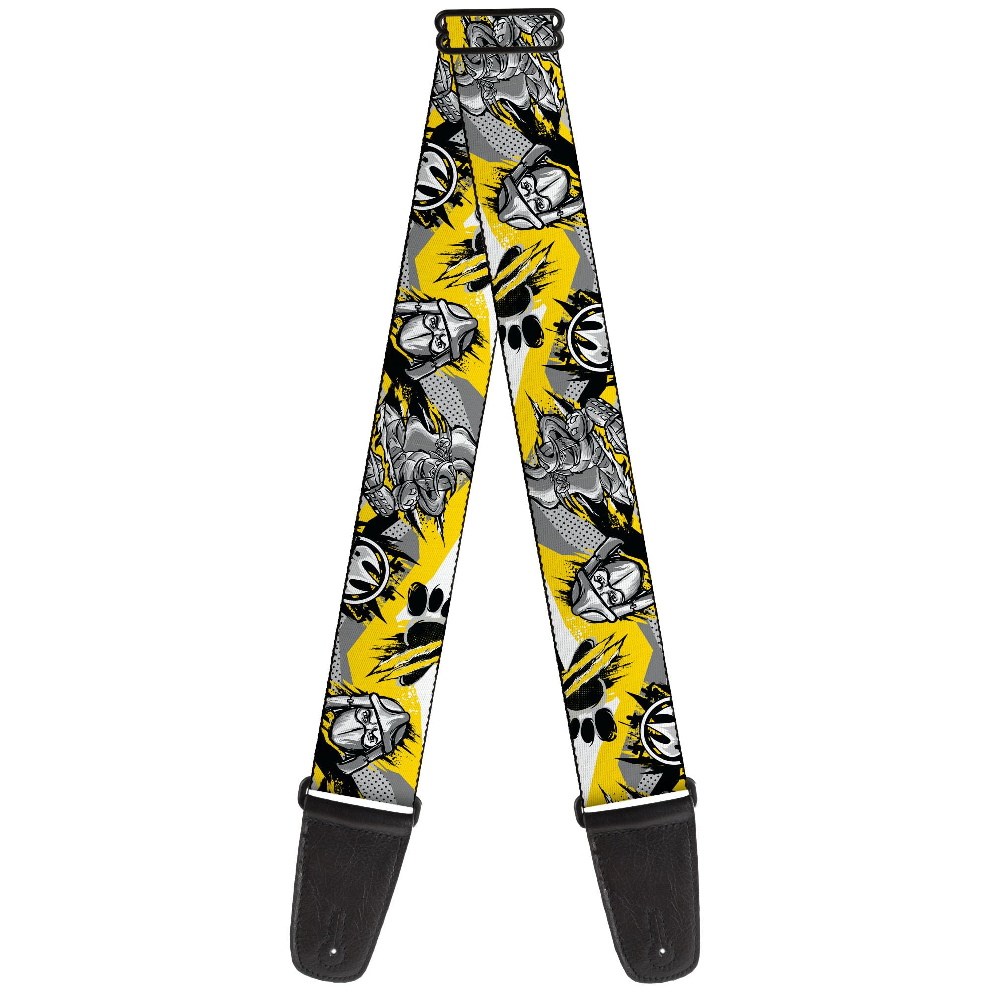 Guitar Strap – Teenage Mutant Ninja Turtles Shredder Pose And Icons… ACC NEW