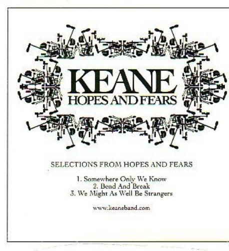 Keane Hopes & Fears (CD)