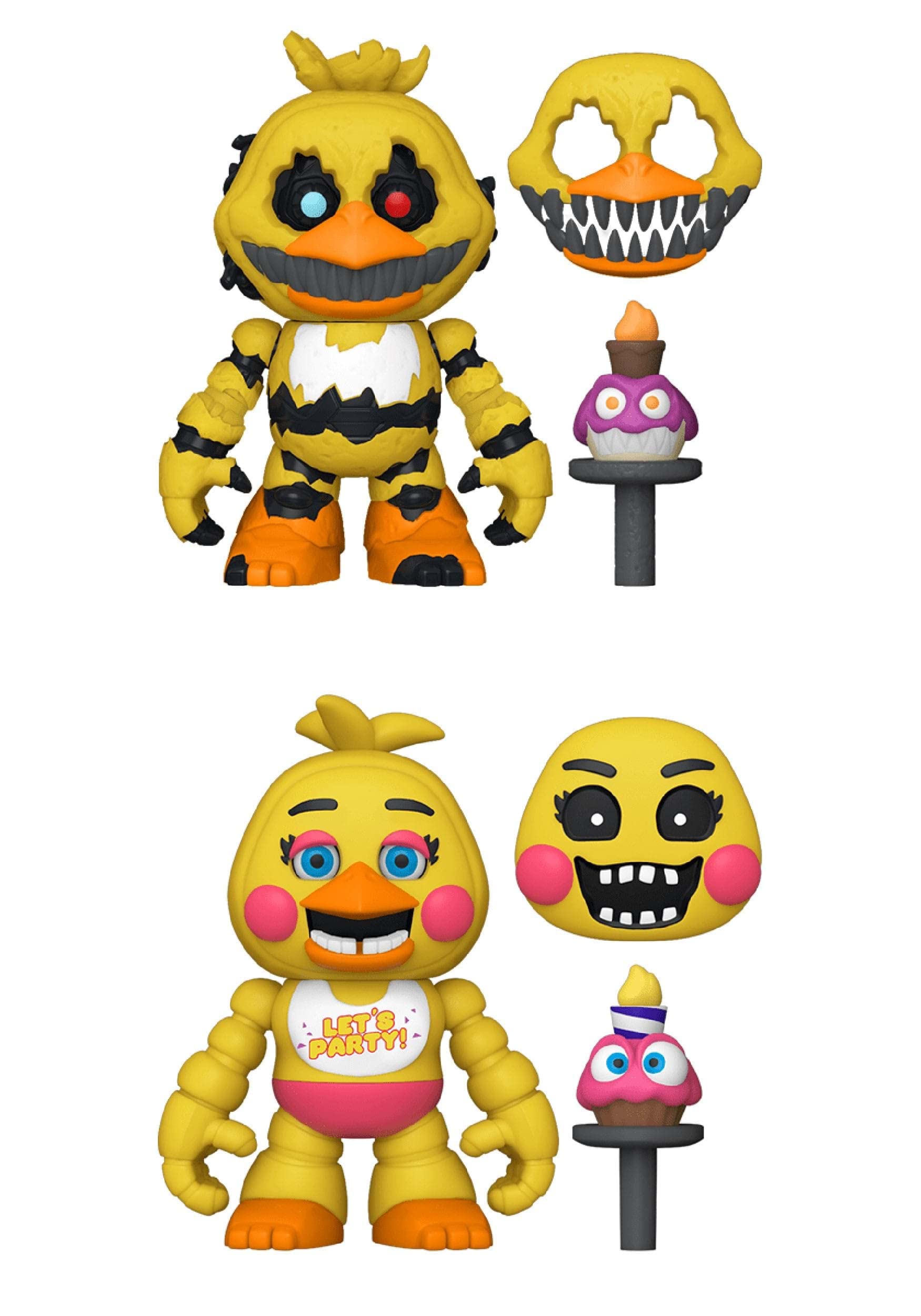 Photos - Soft Toy Funko Five Nights At Freddy's  Snap: Nightmare Chica the Chicken & Toy Chica the Chicken 2PK - Collectable Vinyl Figur (FNAF)