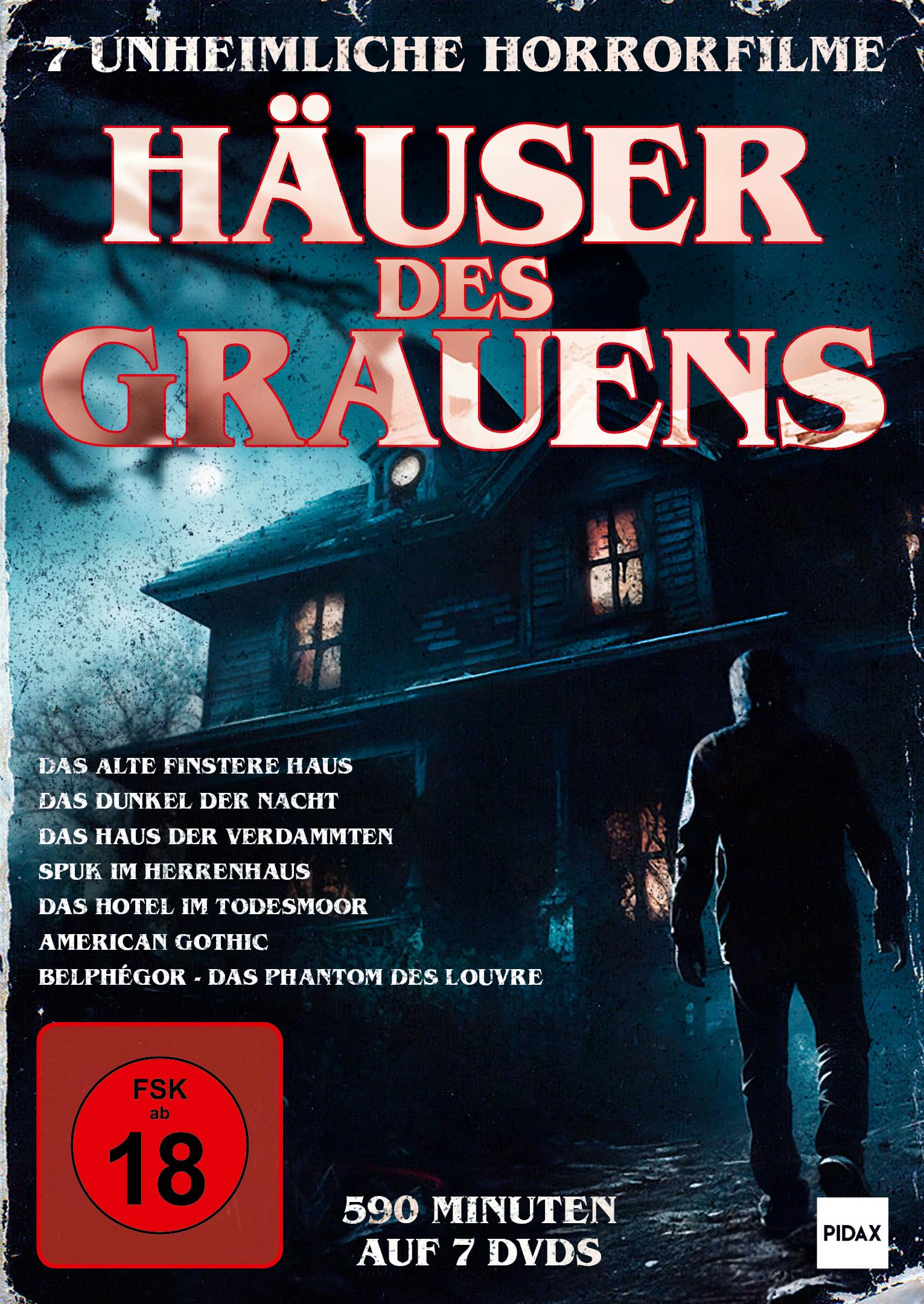H&auml;user des Grauens / 7 unheimliche Horrorfilme (u.a. mit Christopher Lee Peter Cushing und Boris Karloff) (DVD)
