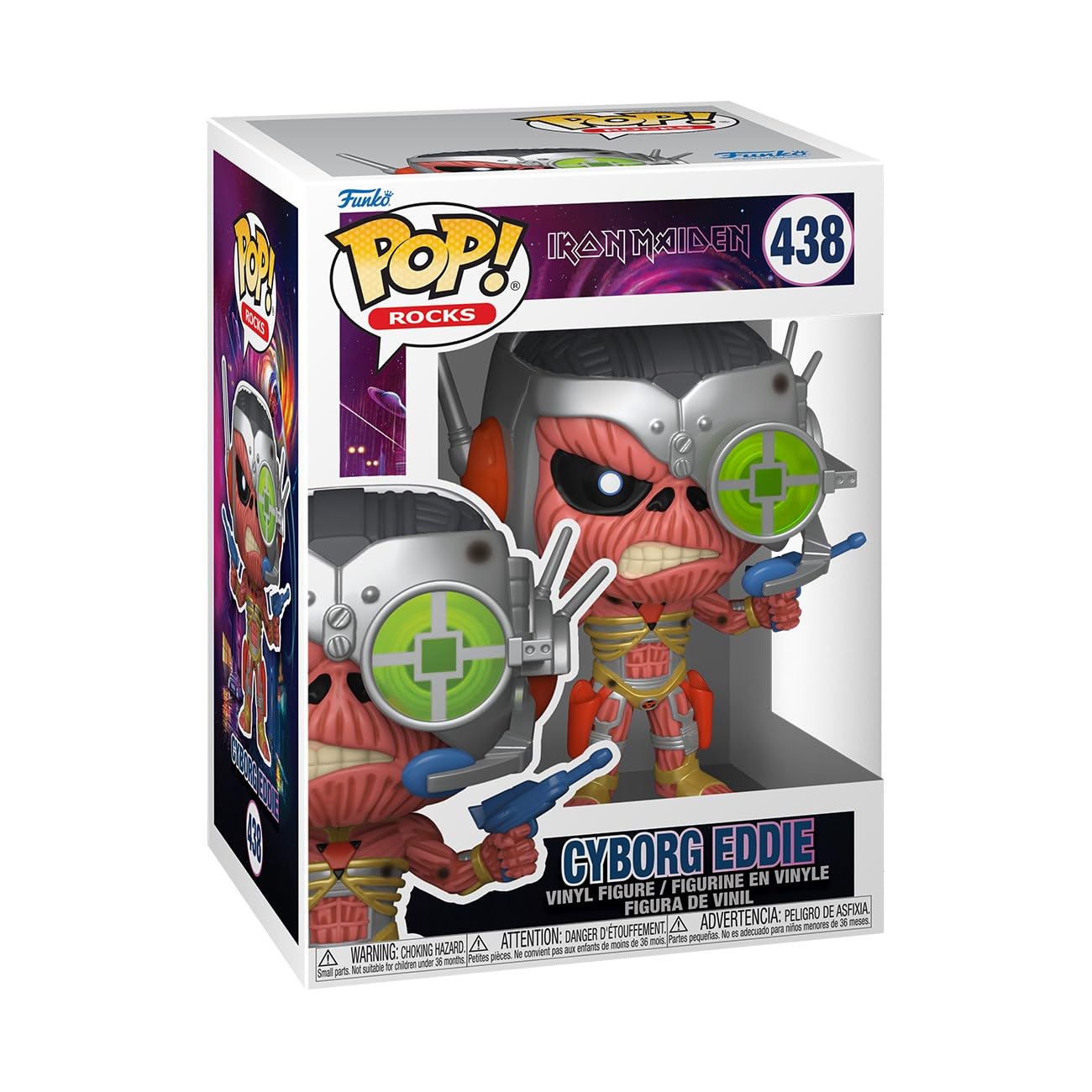 Photos - Action Figures / Transformers Funko Pop! Rocks: Iron Maiden - Cyborg - Collectable Vinyl Figure - Gift Idea - Official Merchandise - Toys for Kids & Adult 