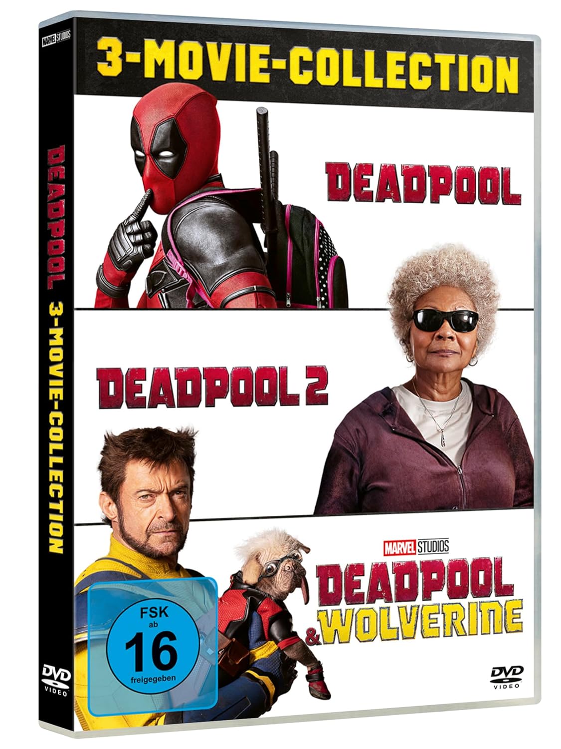 DEADPOOL 3-MOVIE-COLLECTION (DVD) Shawn Levy David Leitch Ryan Reynolds ...