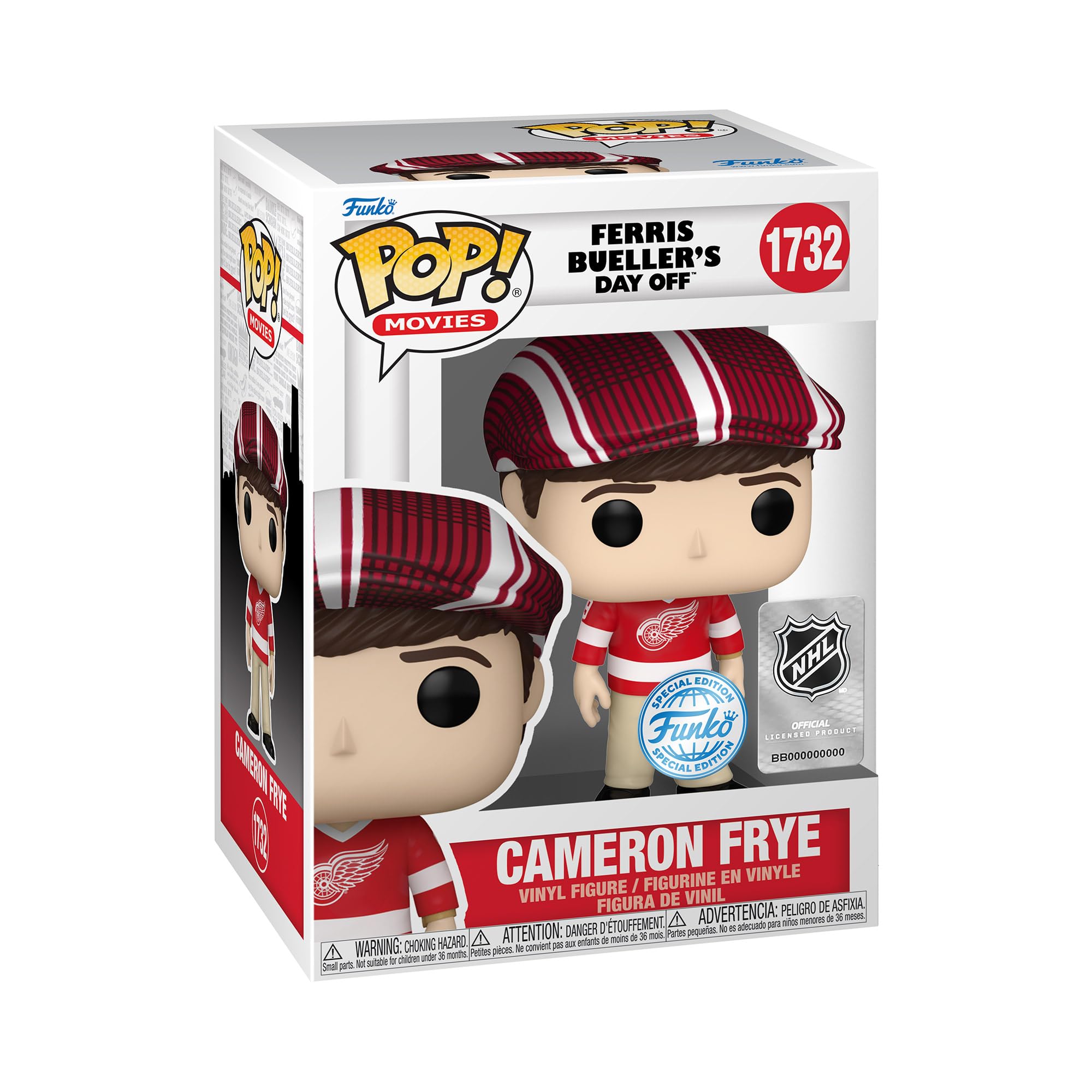 Photos - Action Figures / Transformers Funko Pop! Movies: FBDO - Cameron Frye in Jersey - Ferris Bueller's Day Off + NHL - Vinyl-Sammelfigur - Geschenkidee - Offiz 
