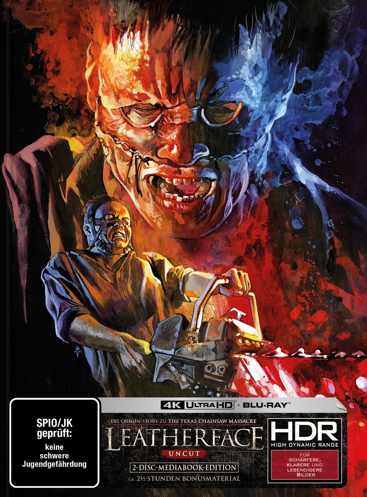 Leatherface - Uncut - Mediabook - Cover A (4K Ultra HD+Blu-ray) - Timo Wuerz Artwork (4K Ultra HD)