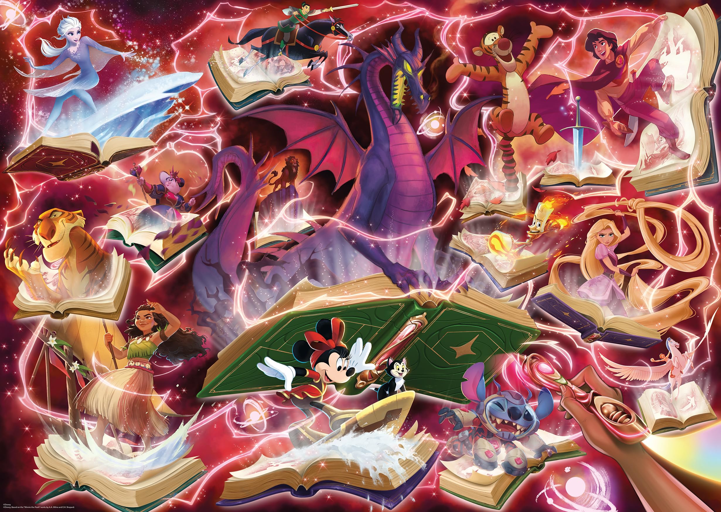 Photos - Jigsaw Puzzle / Mosaic Ravensburger Erwachsenenpuzzle 1000 Teile - Disney Lorcana - Glimmers of The Realm: Ruby ‎12001624 