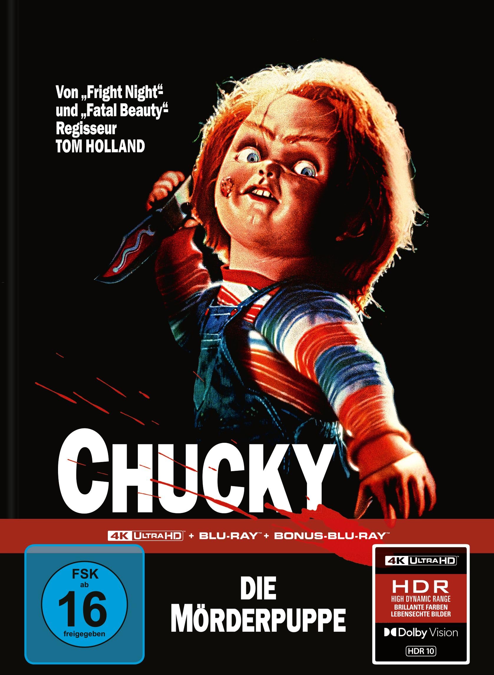 Chucky &ndash; Die M&ouml;rderpuppe - Limitiertes Mediabook - Cover A (4K Ultra HD+Blu-ray+Bonus-Blu-ray) (4K Ultra HD)