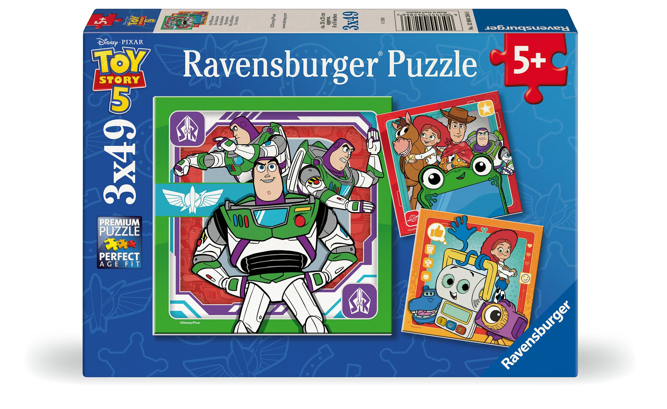 Photos - Jigsaw Puzzle / Mosaic Ravensburger Kinderpuzzle -12004284 Toy Story 5 - Puzzle für Kinder ab 5 Jahren mit 3x49 Teilen 12004284 
