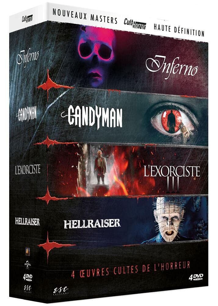 Cult'Horror 2 : Inferno + Candyman + L'exorciste 3 + Hellraiser Le pacte (DVD)