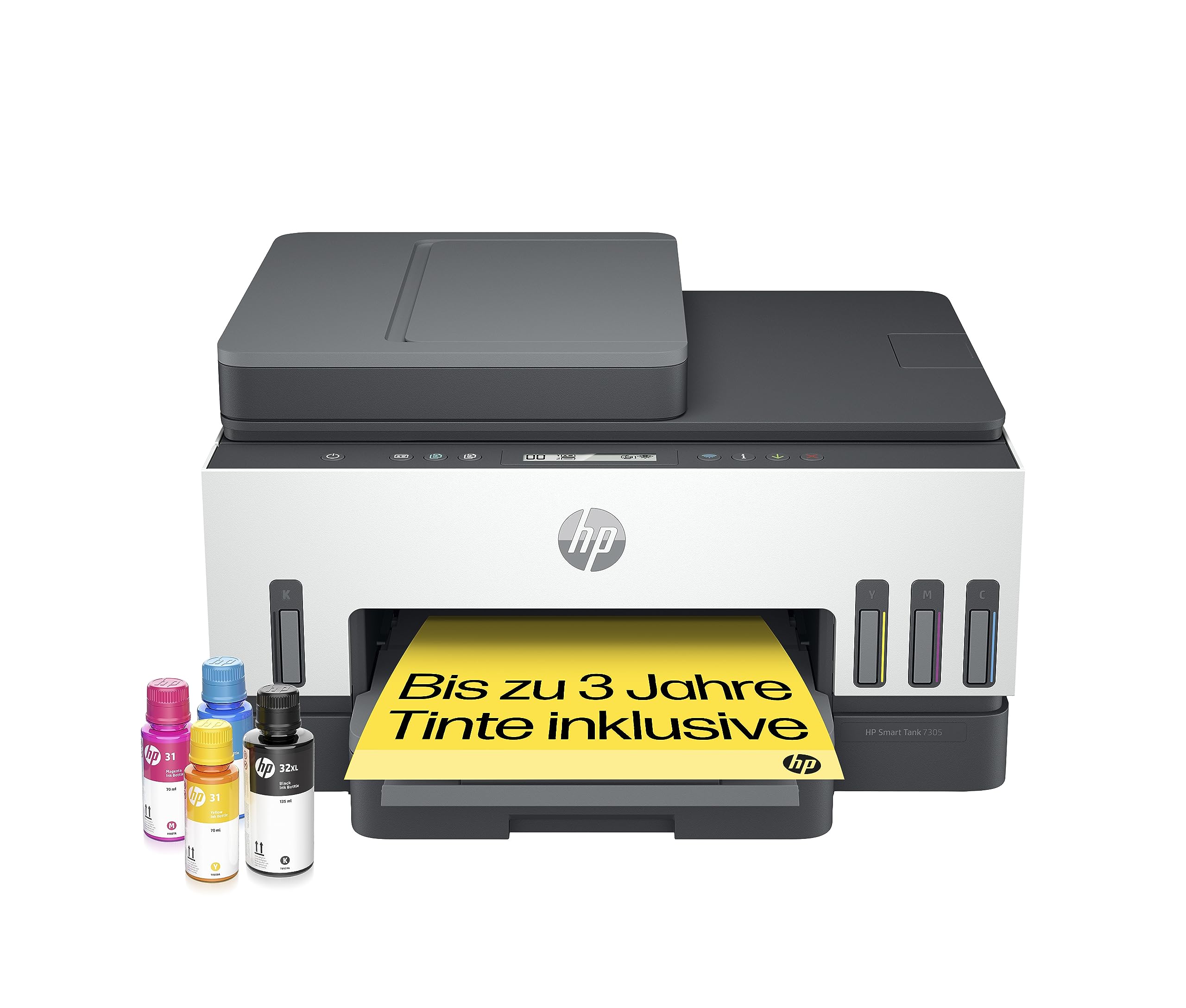 HP Smart Tank 7305 Multifunktionsdrucker (Drucker, Scanner, Kopierer, ADF, WLAN, - 第 1/6 張圖片