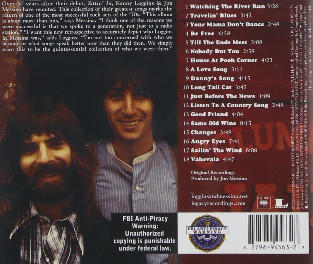 Loggins & Messina The Best: Loggins & Messina Sittin' In Again (CD) (UK ...