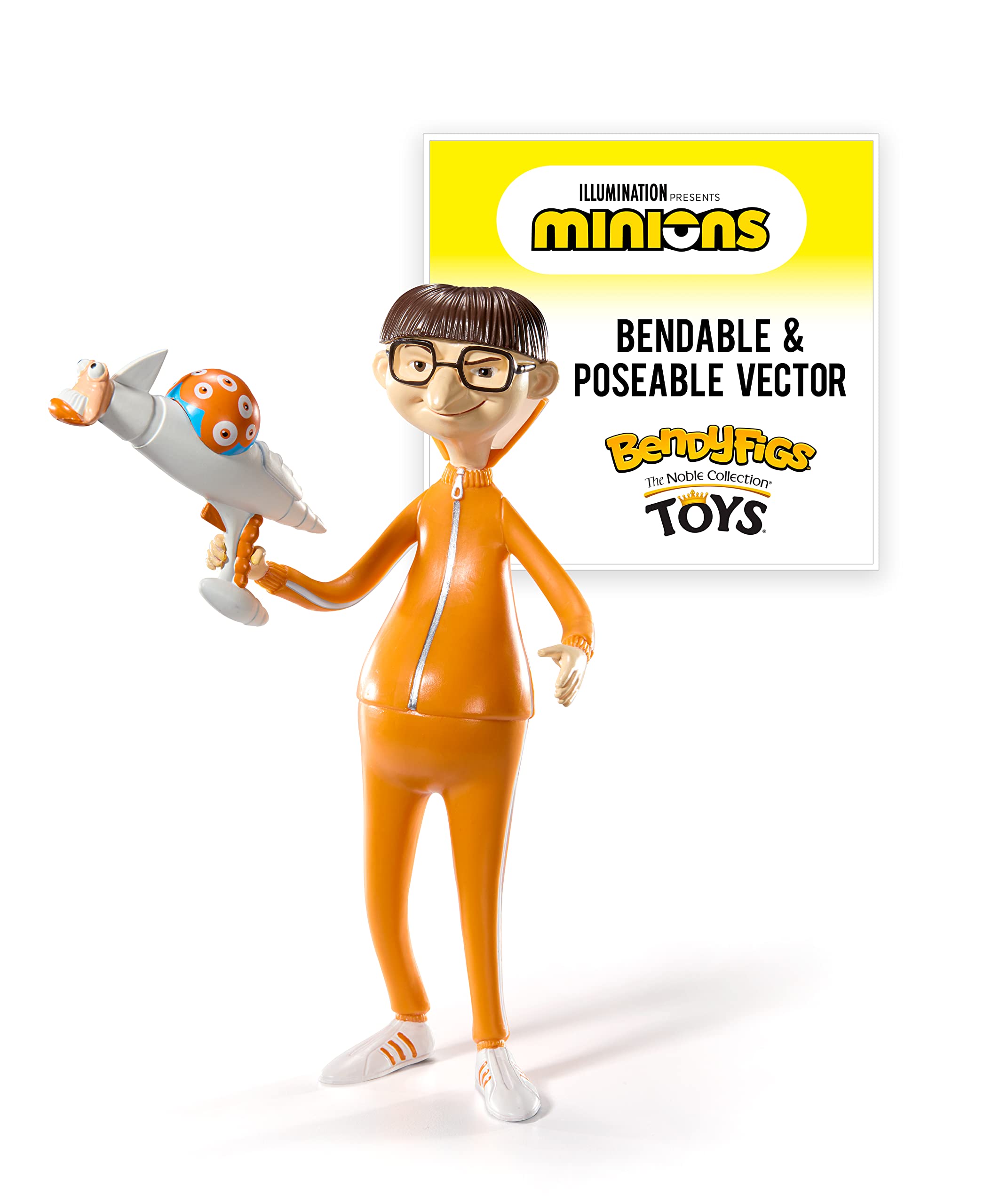 BendyFigs The Noble Collection Minions Victor - Noble Toys 16.5cm Bendable Posab