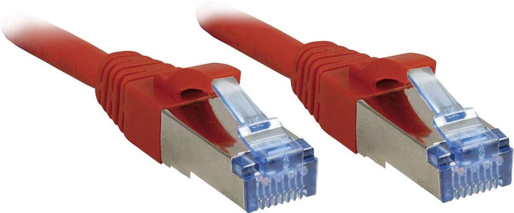 Photos - Cable (video, audio, USB) Lindy Cat. 6 A S/FTP PIMF LSOH 1 m Patch Cable Red Câble réseau Cat.6A S/FTP LSOH rouge 1m 