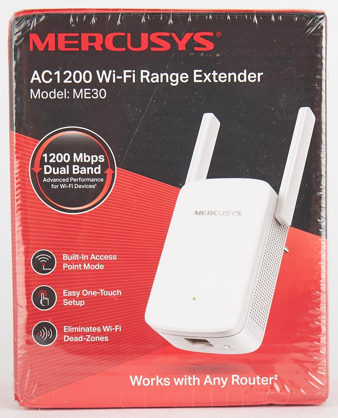 Mercusys ME30 - AC1200 przedłużacz zasięgu Wi-Fi - Zdjęcie 9 z 10