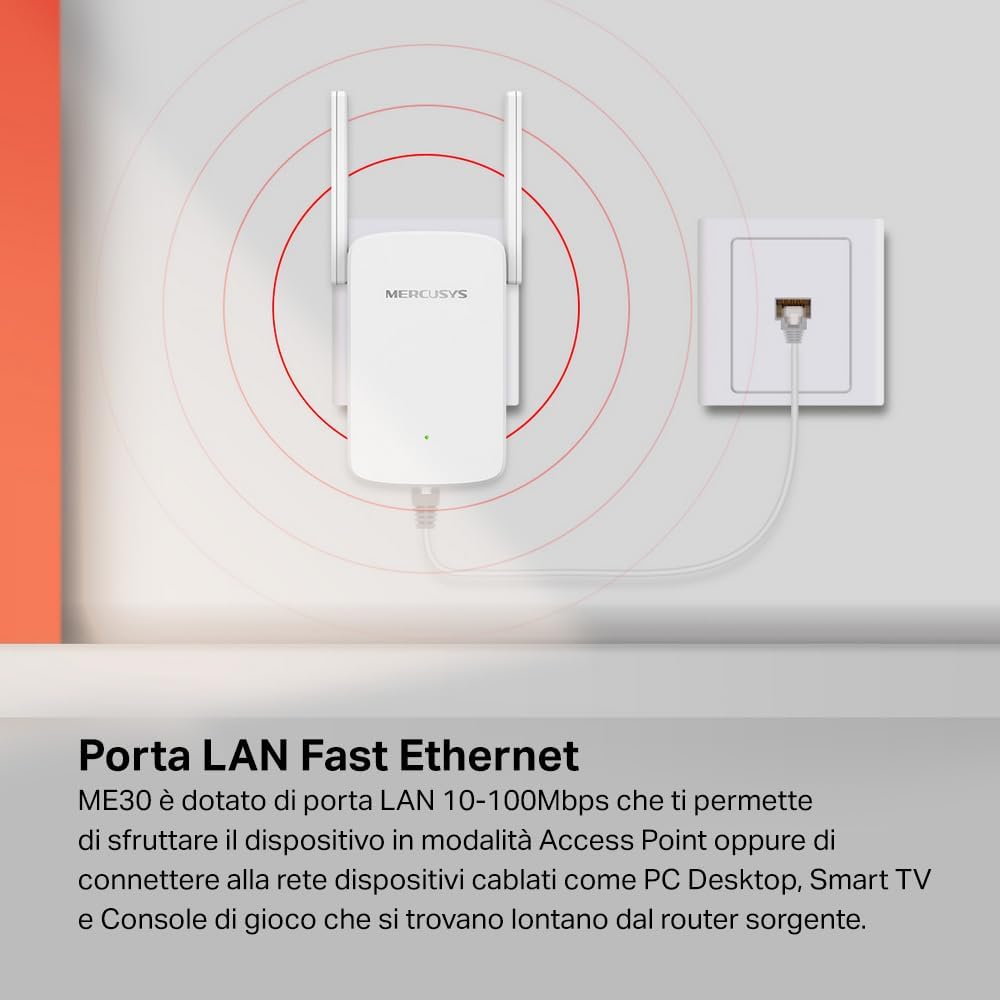 Mercusys ME30 - AC1200 przedłużacz zasięgu Wi-Fi - Zdjęcie 8 z 10